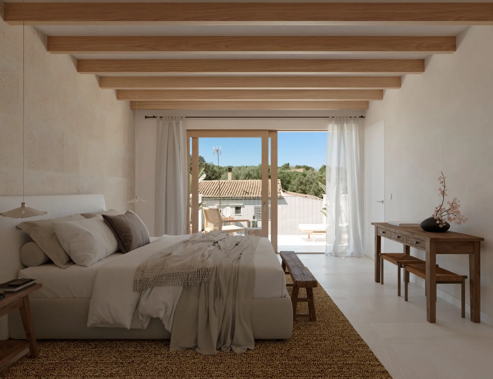 Villetta a schiera di nuova costruzione con piscina ad Ariany-4