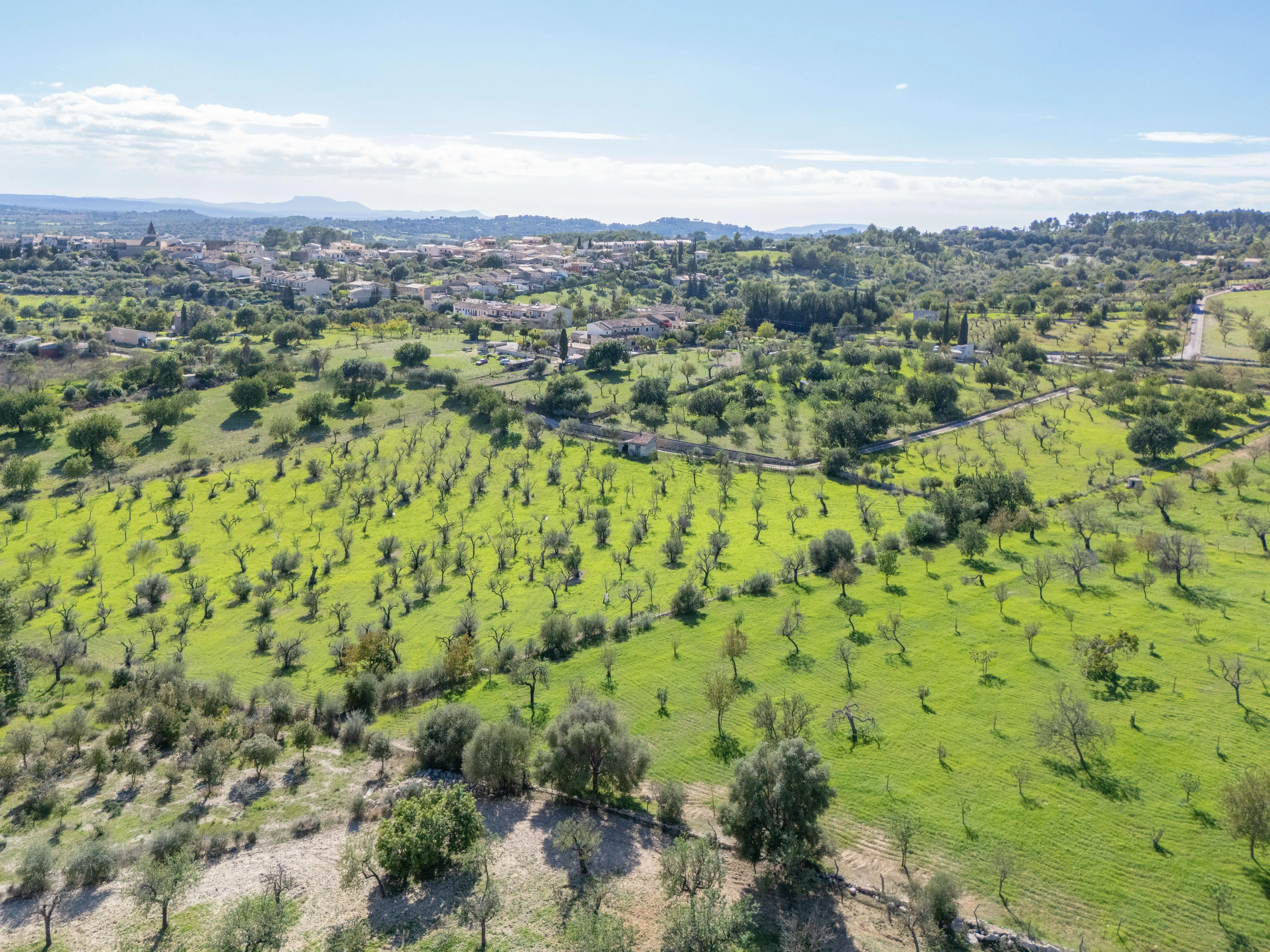 Terreno con proyecto de casa de campo mediterránea con vistas a la montaña y al pueblo-9