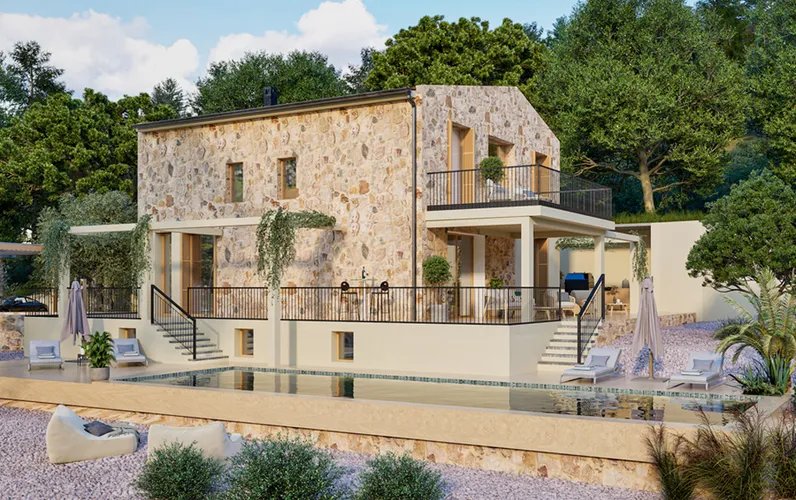 Imponerande nybyggd villa med infinitypool, spaavdelning, vinkällare och vidsträckt havsutsikt