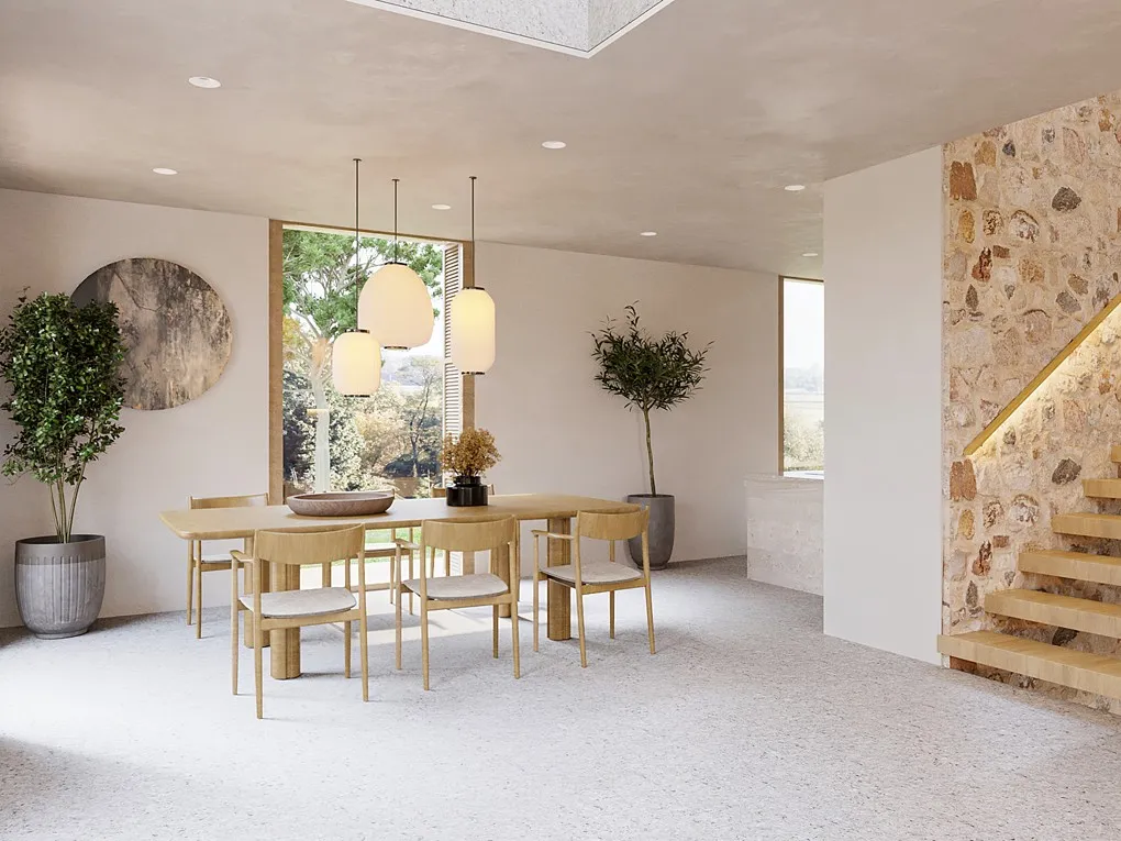 Imponent finca de nova construcció amb piscina infinity, zona de spa, celler, i vistes llunyanes al mar-4