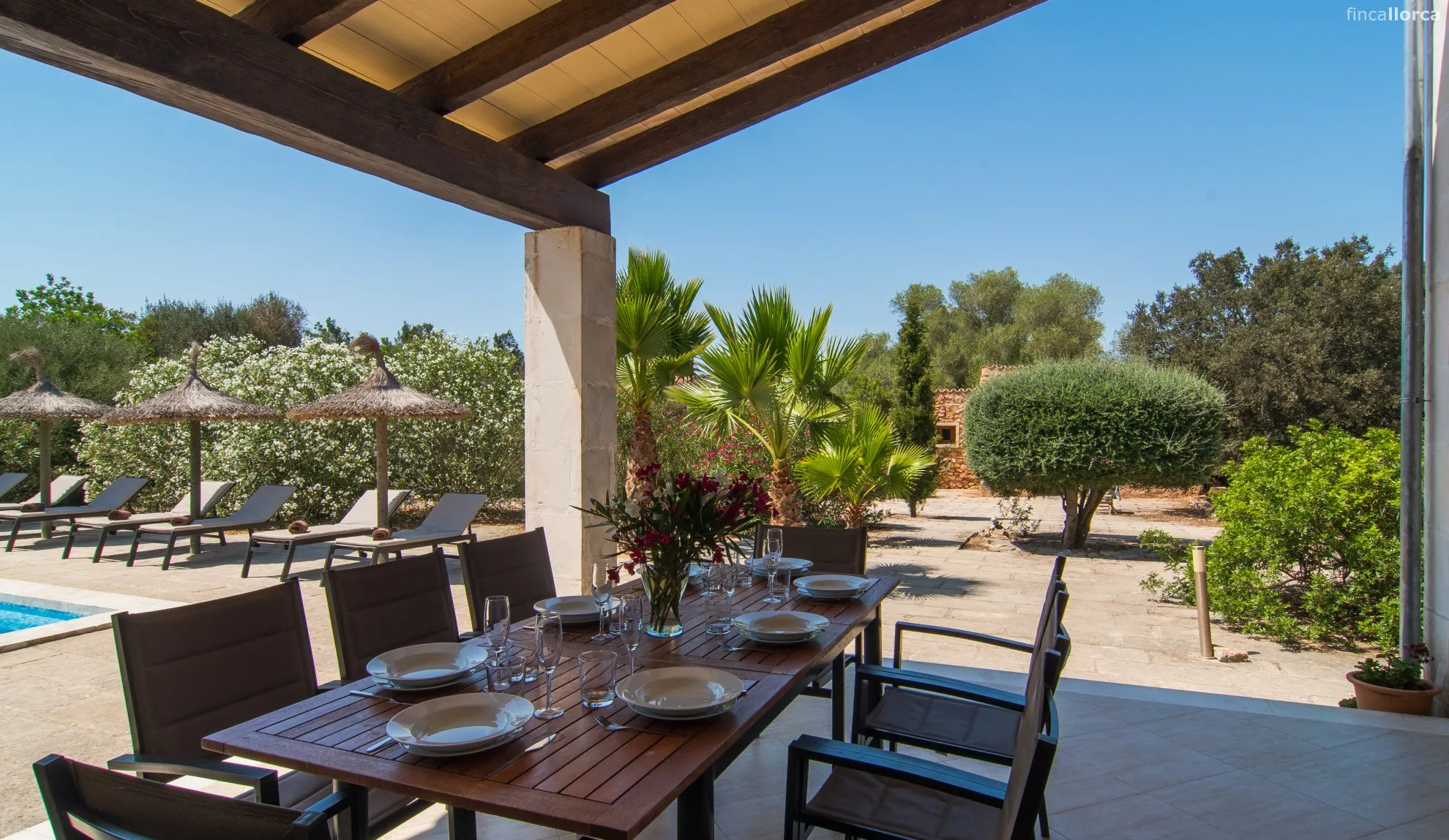 Finca with guesthouse and pool in Algaida-12