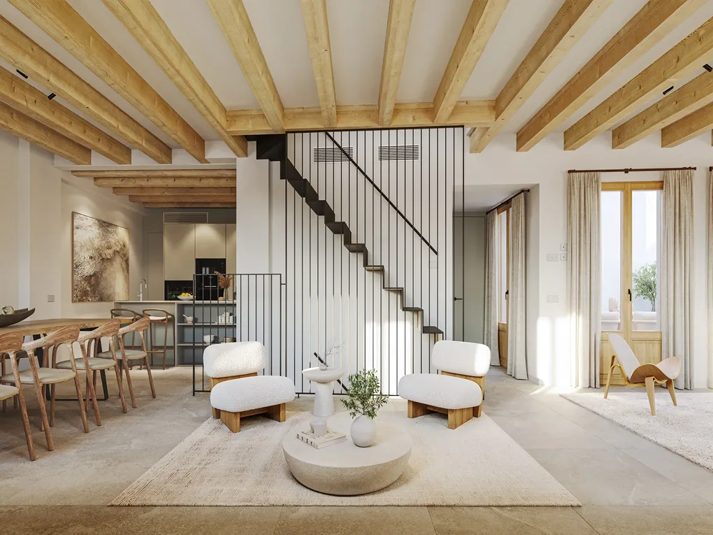 Àtic tríplex a casa urbana renovada amb terrasses i ascensor privat-2