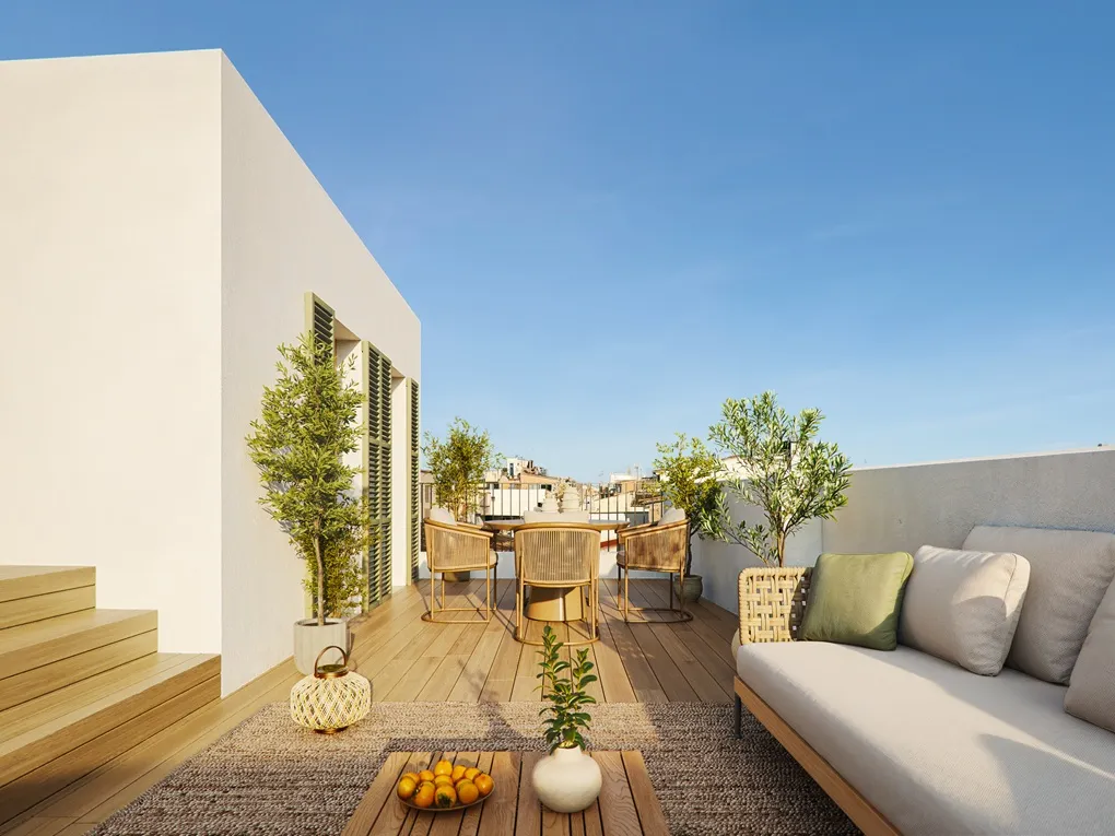 Àtic tríplex a casa urbana renovada amb terrasses i ascensor privat-3