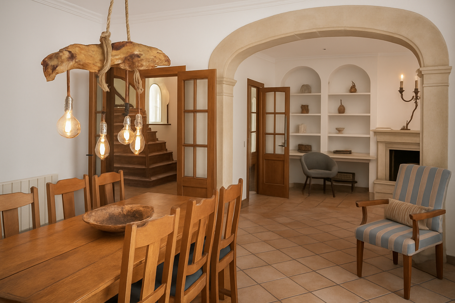 Spacious family villa with pool and garden within Consell-9