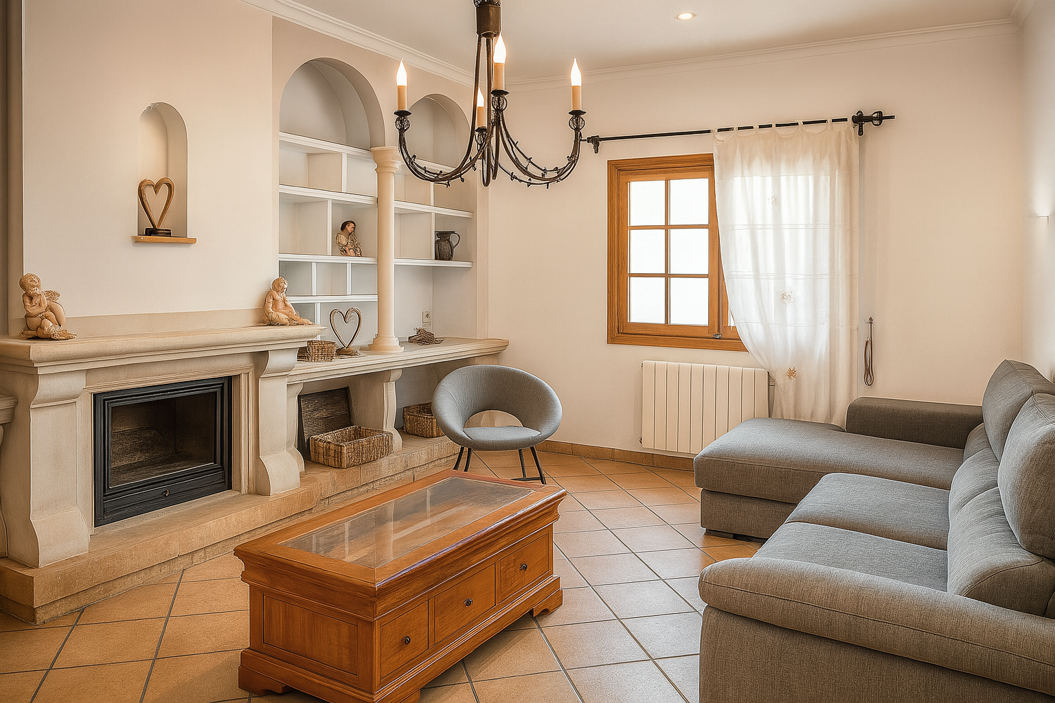 Spacious family villa with pool and garden within Consell-4