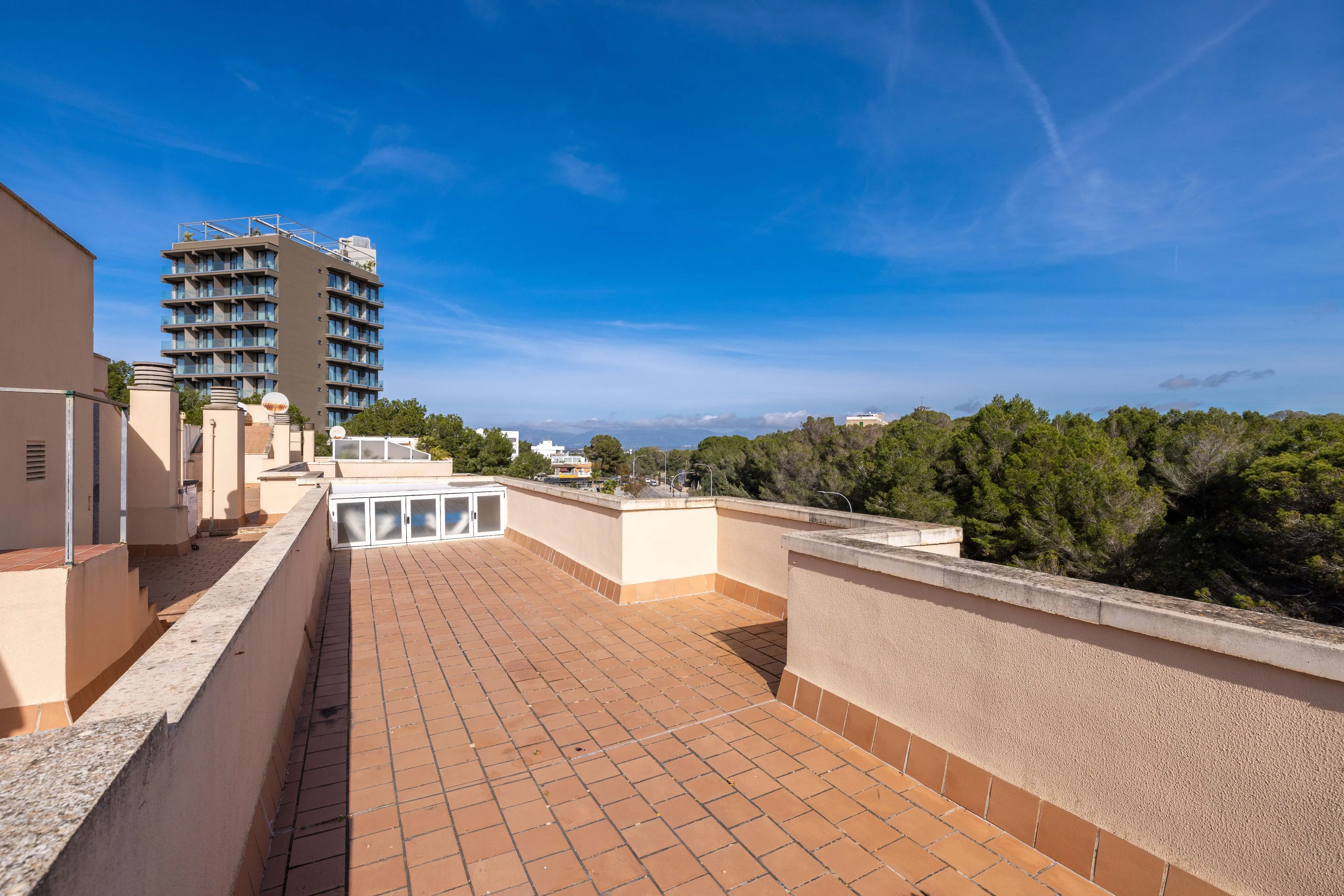 Light-filled apartment with pool, balcony and views-12