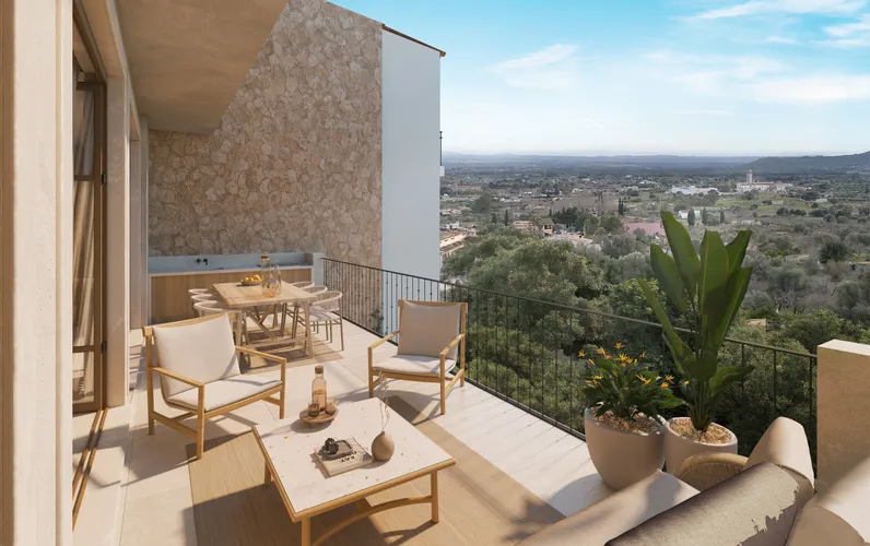 Nowoczesny projekt w Campanet z basenem i spektakularnymi widokami