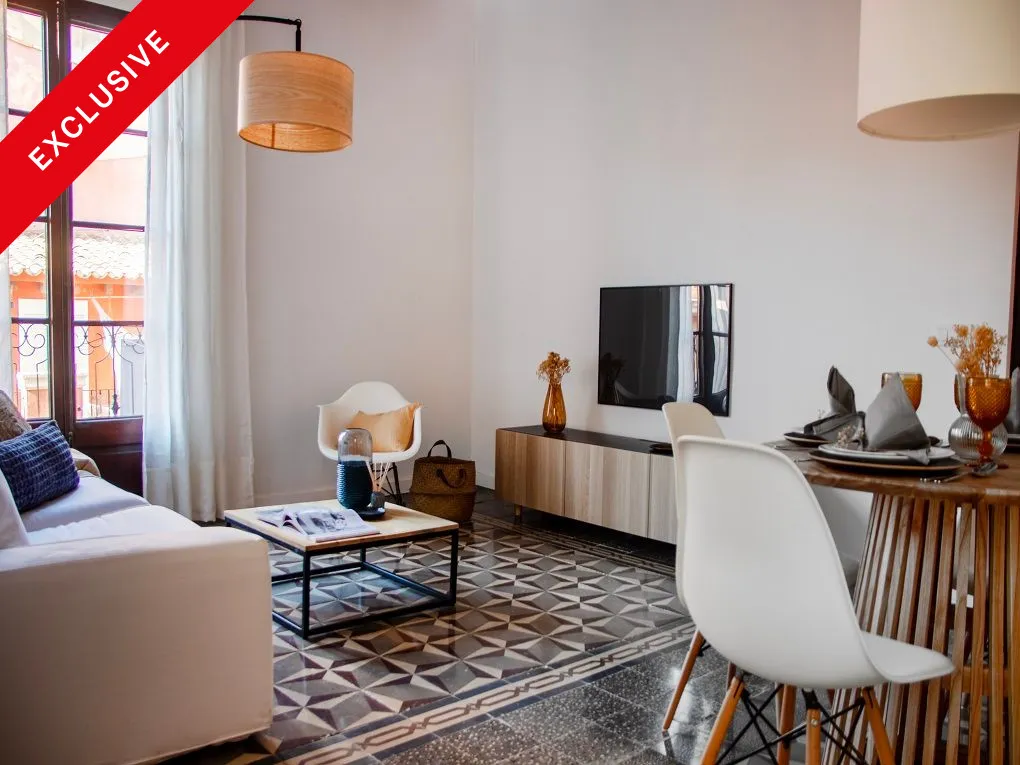 Cozy apartment with balconies and community terrace close to Plaza Coll-1