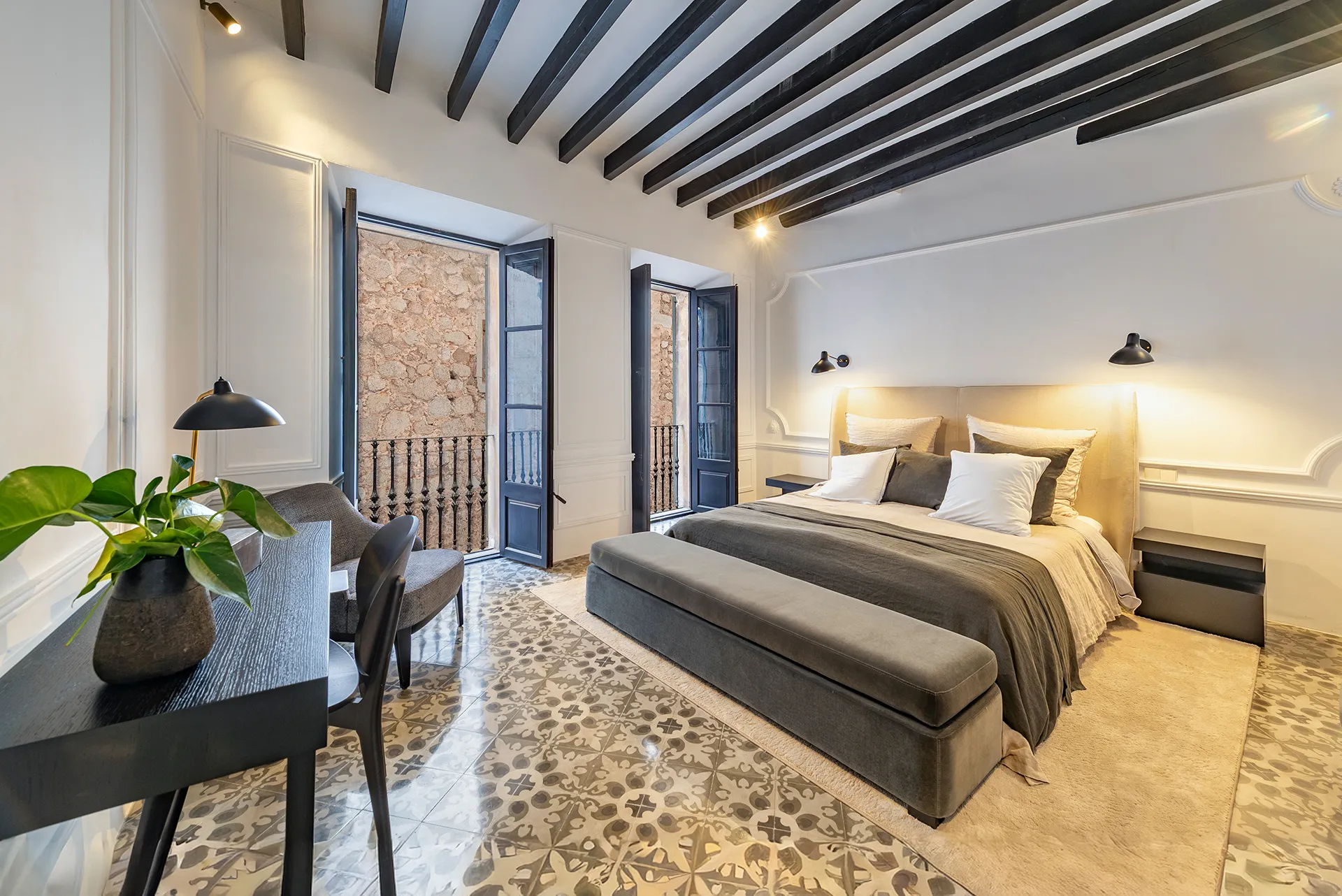 Elegant i sofisticada casa adossada en el cor de l'històric Sóller-17