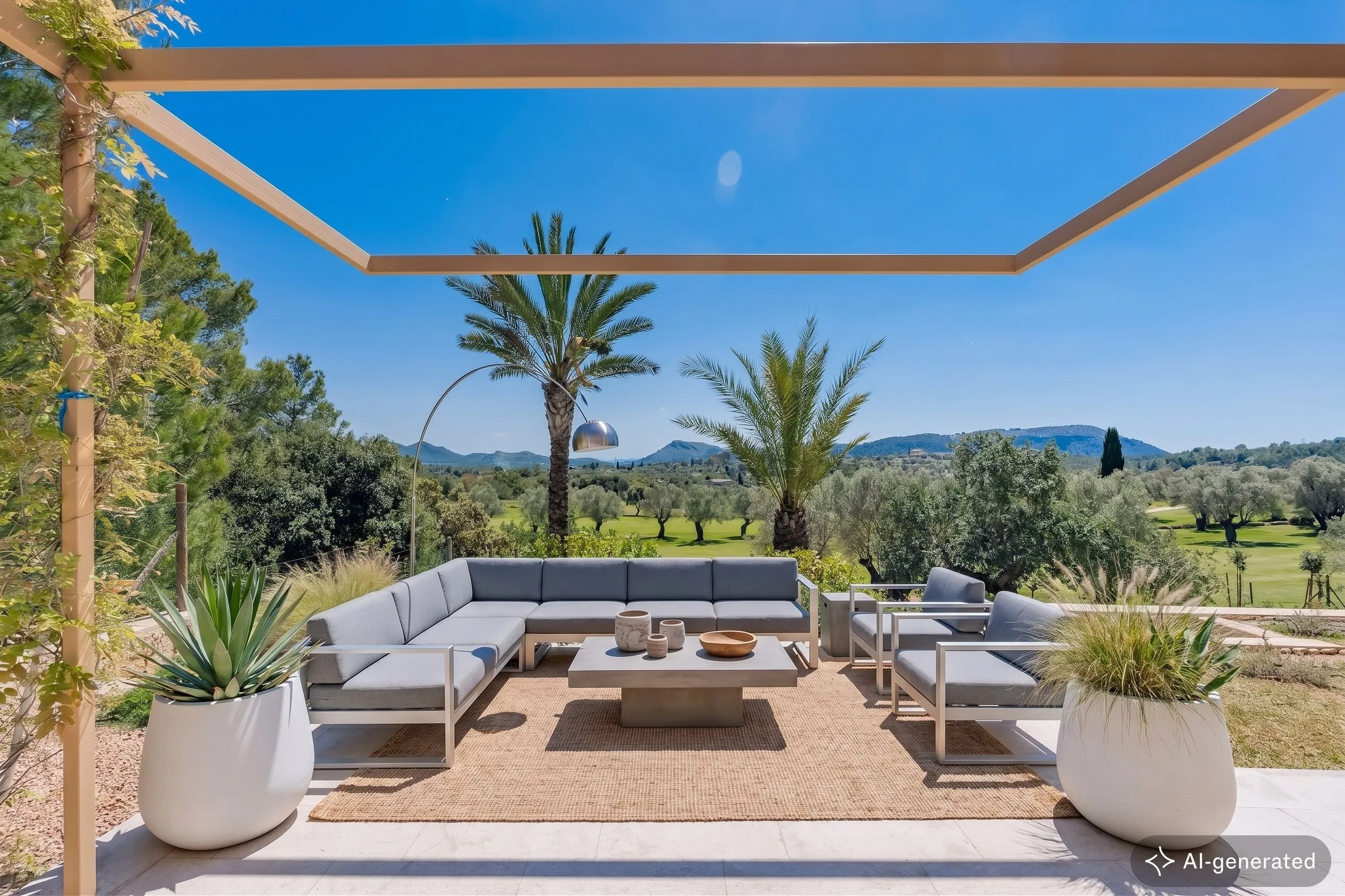 Fantastisk nybygget villa med prestigefyldt golfudsigt i Pollensa, til salg på Mallorca-3