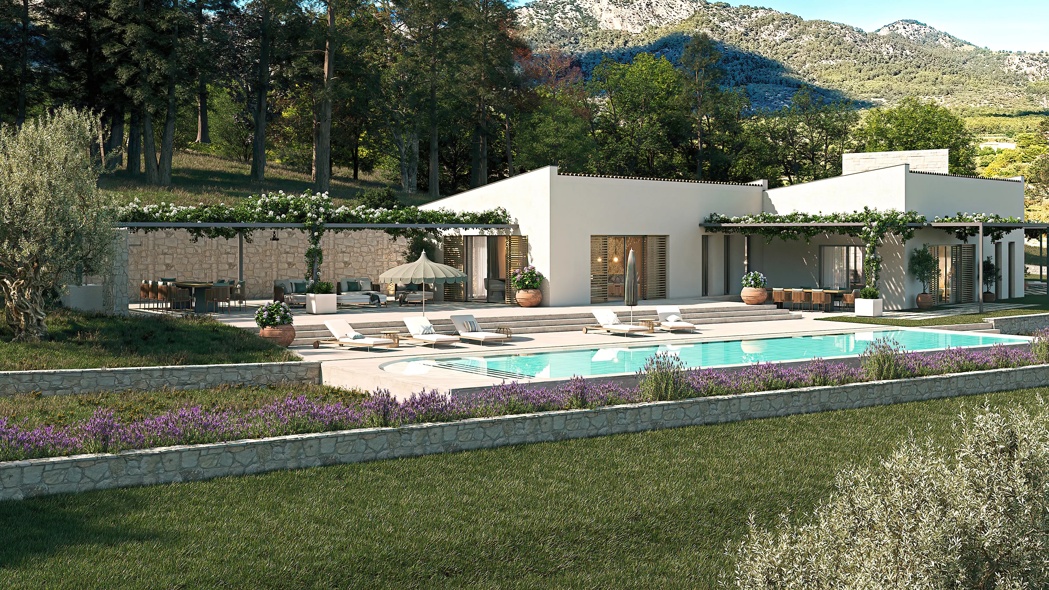 Finca met verfijnd ontwerp, uitzicht op de bergen en panoramisch uitzicht op de baai van Alcúdia-1