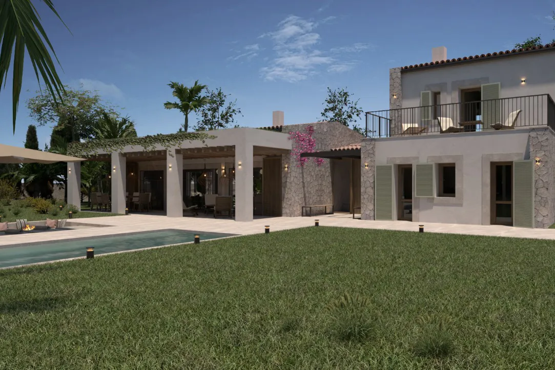 Terreny amb projecte i llicència per construir immediatament a només 2 minuts de Platja de Muro-6