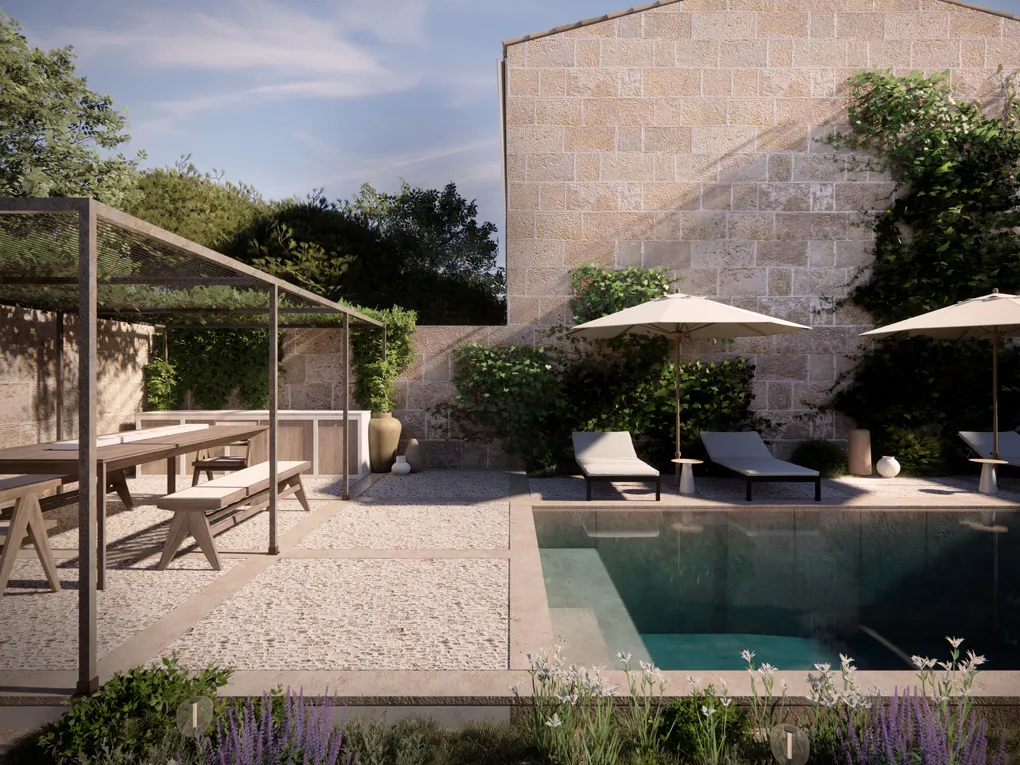 Fantastiskt autentiskt renoverat byhus med pool-1