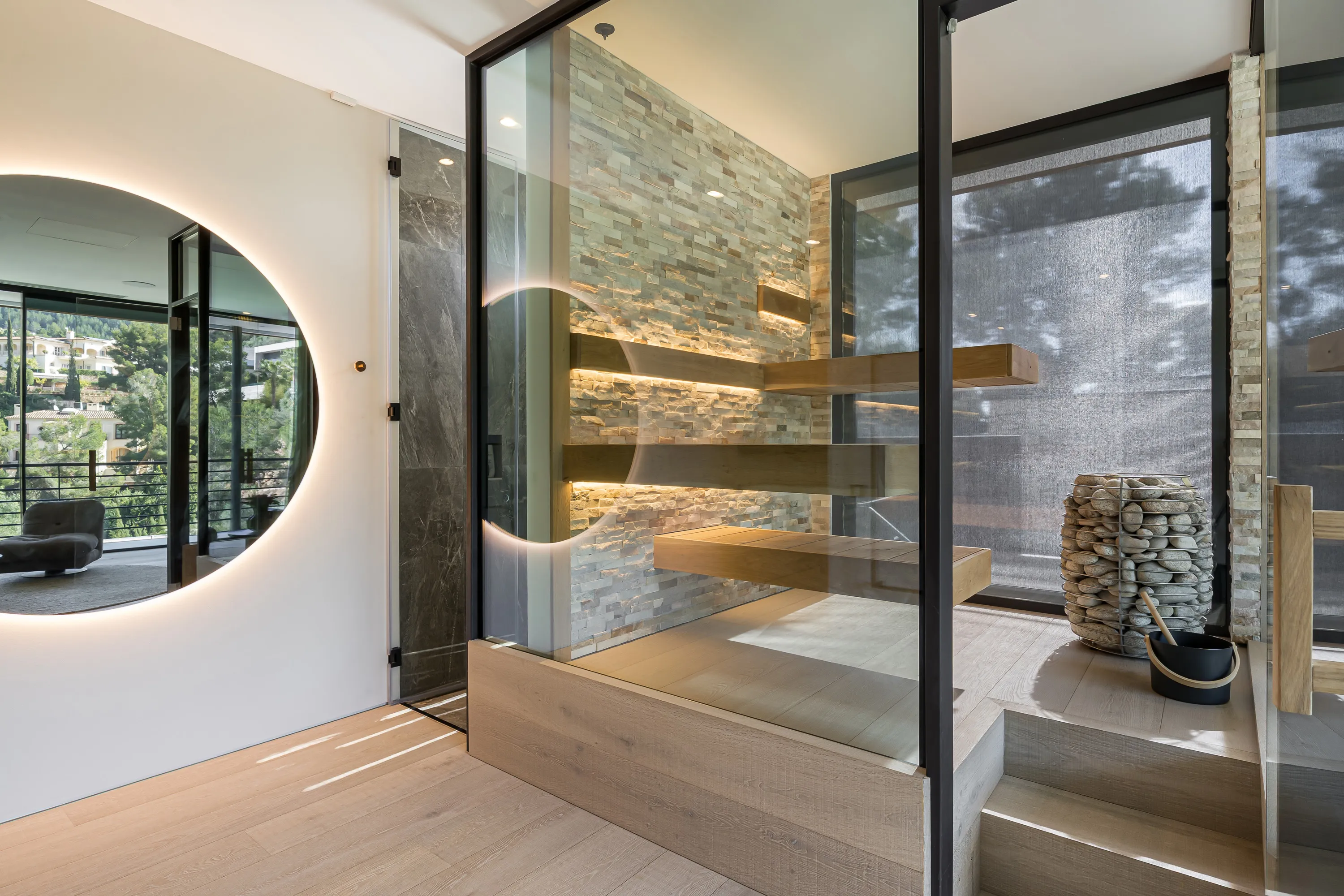 Villa moderna de diseño con vistas panorámicas en Son Vida-13