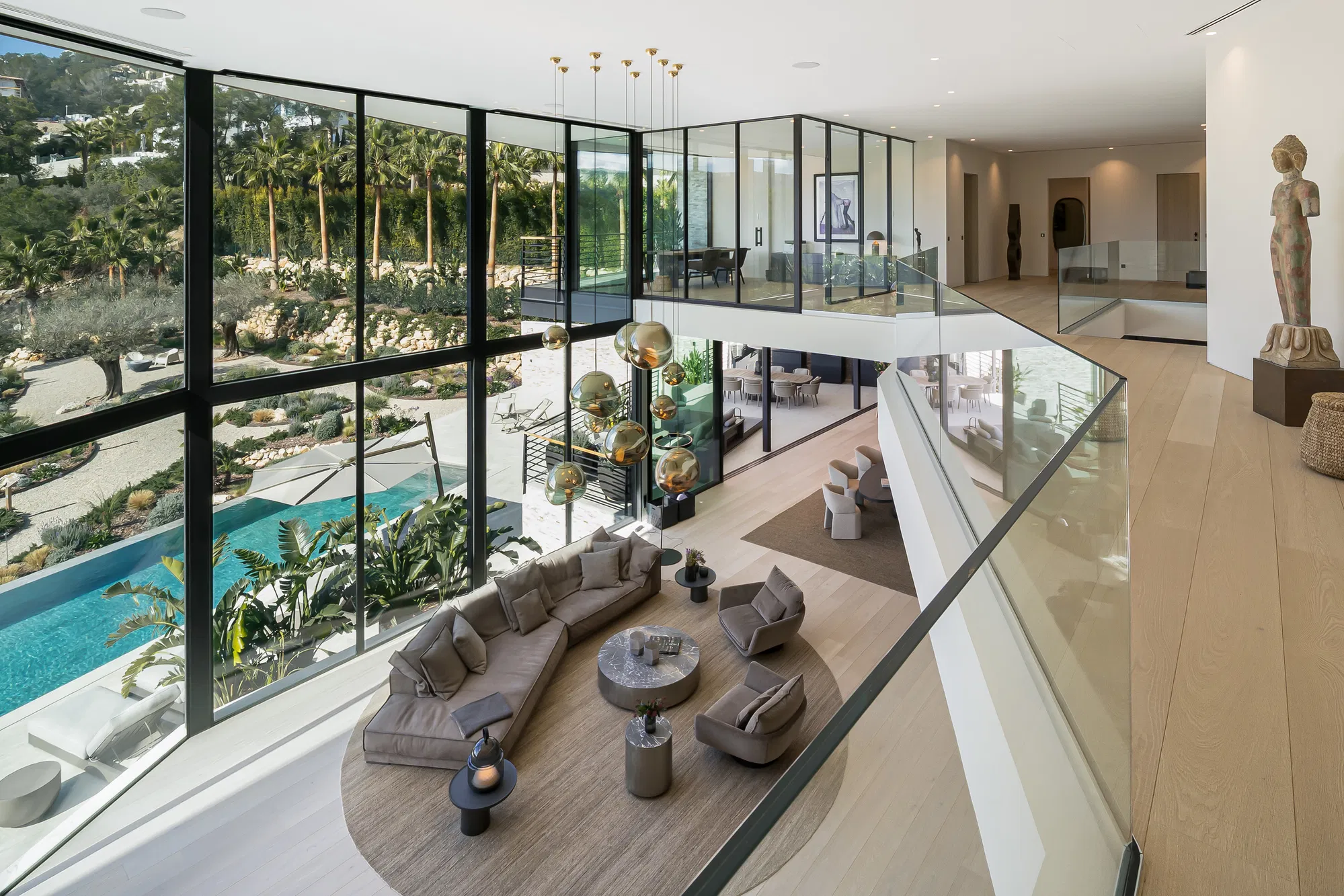Modern designer villa with panoramic views in Son Vida-3