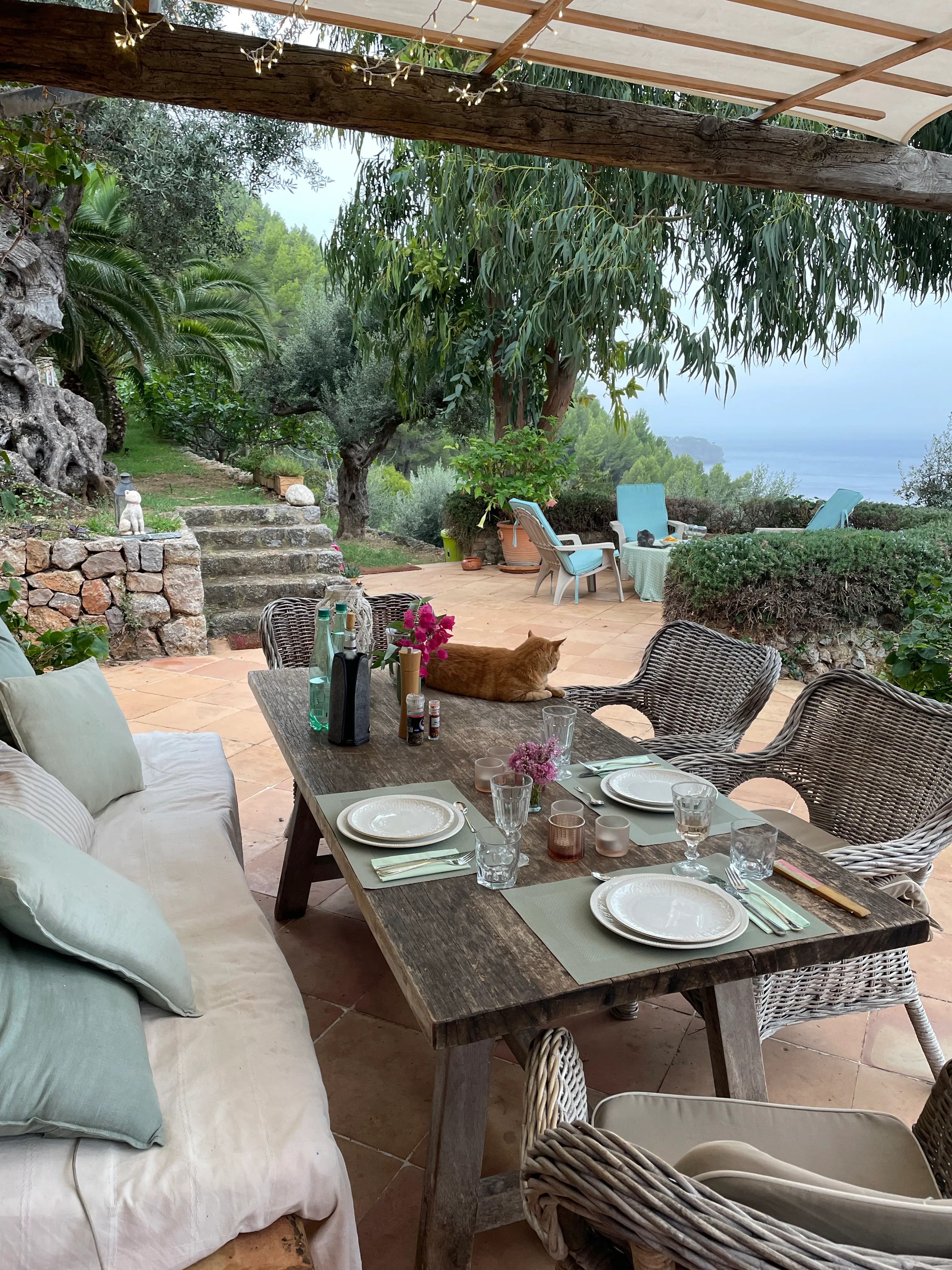 Finca romántica con impresionantes vistas al mar y puestas de sol-13