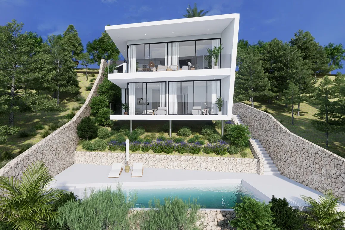 Vila de nova construcció amb vista al mar en Son Servera-1