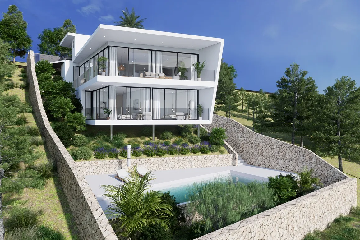 Vila de nova construcció amb vista al mar en Son Servera-11