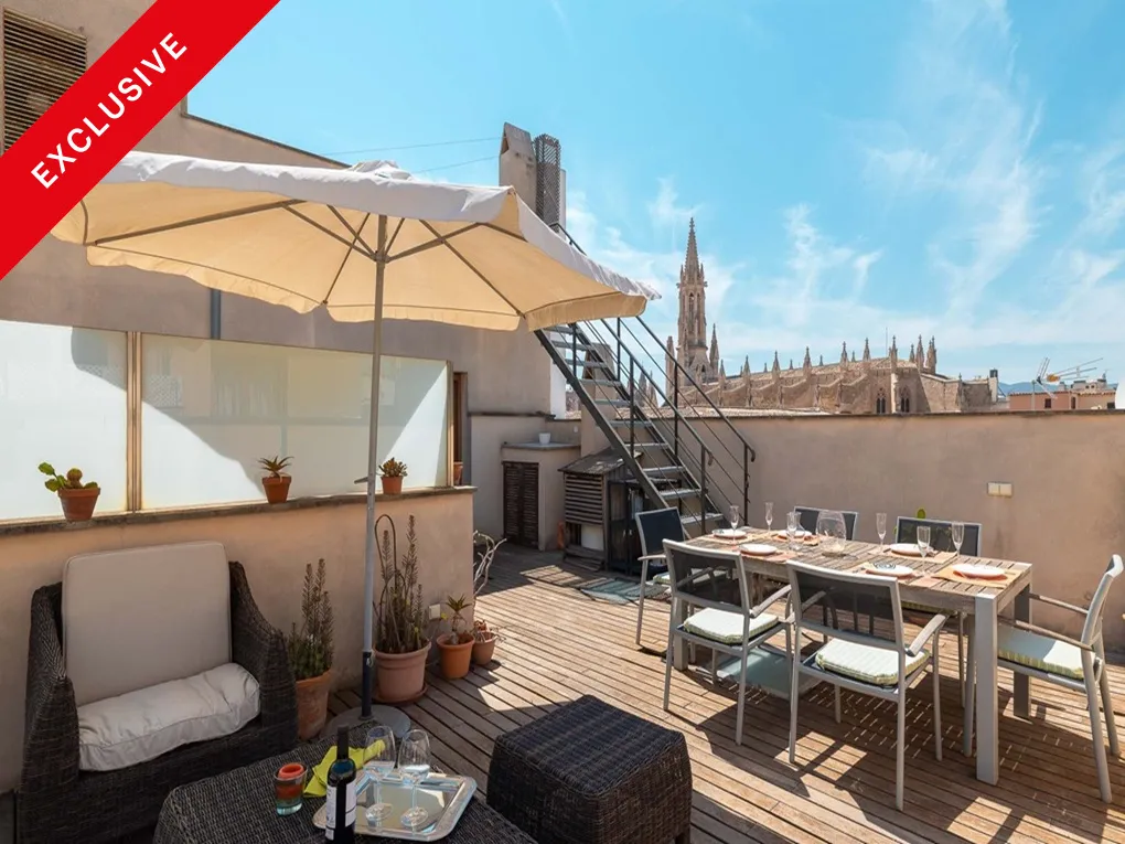 Penthouse in het hart van Palma met prachtige terrassen, lift & garage-1