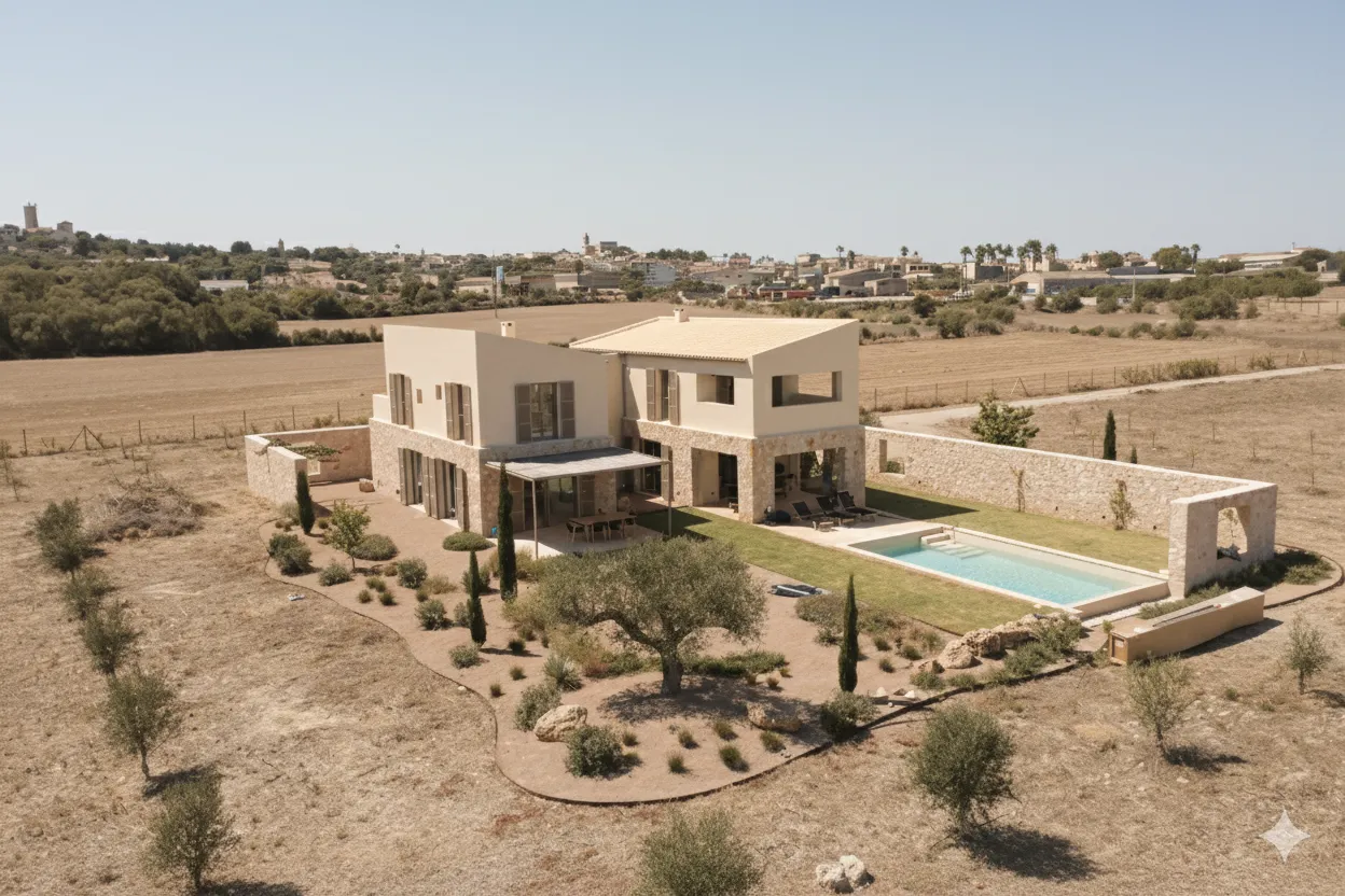 Finca d'Ensueño a Maria de la Salut: Fusió de Vida Mediterrània i Elegància Moderna-12