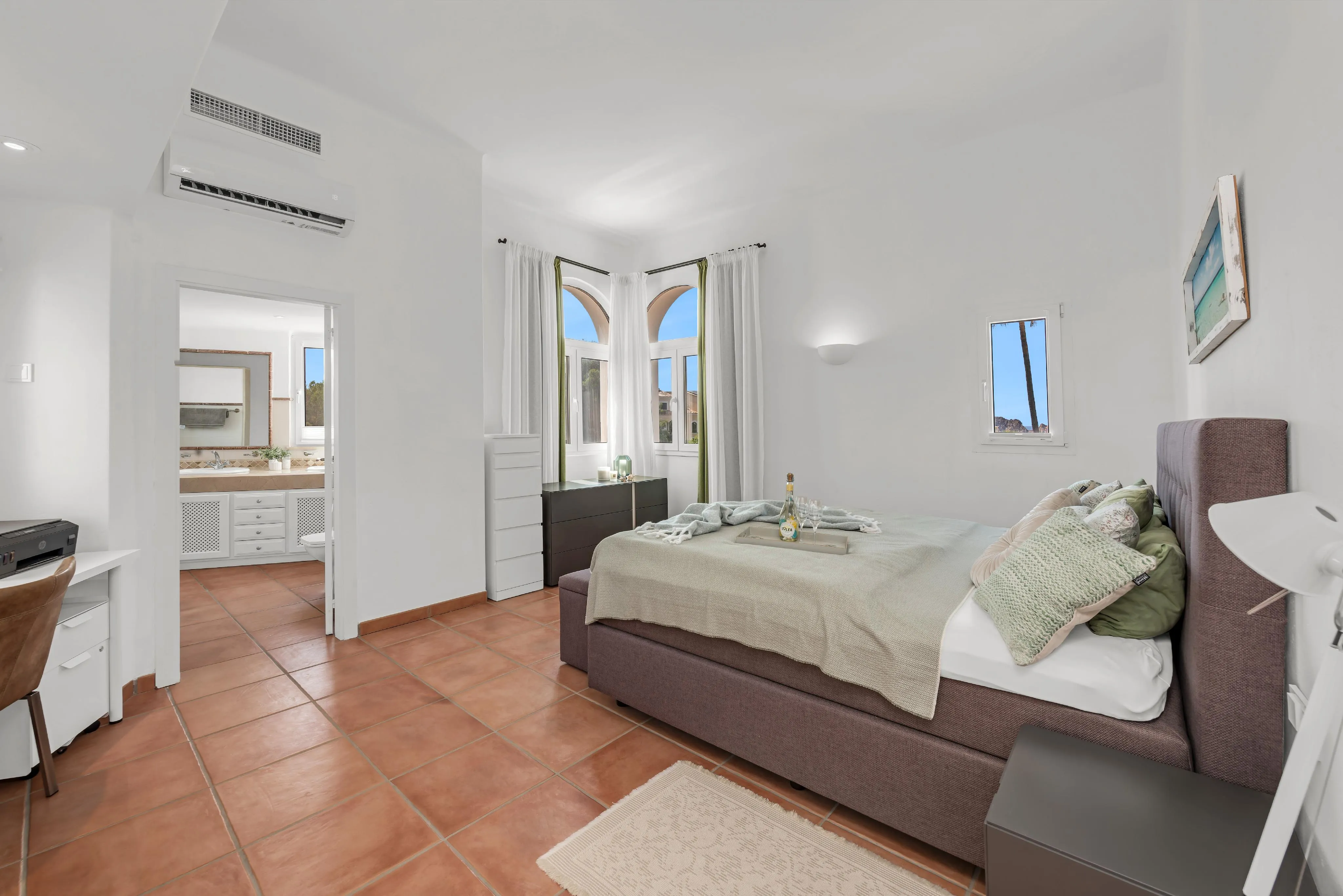 Mediterranean Villa with Guest House-7