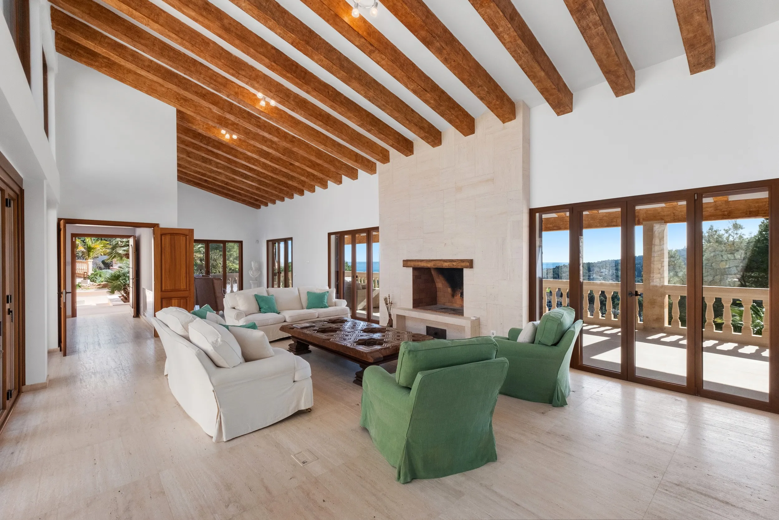 Exquisite Stone-Faced Villa with Panoramic Sea Views in Son Vida-6