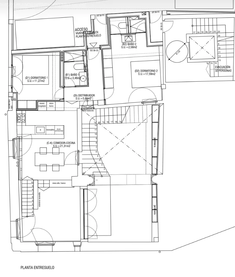 Nowoczesne dwupoziomowe mieszkanie na parterze w odrestaurowanym dworku-12