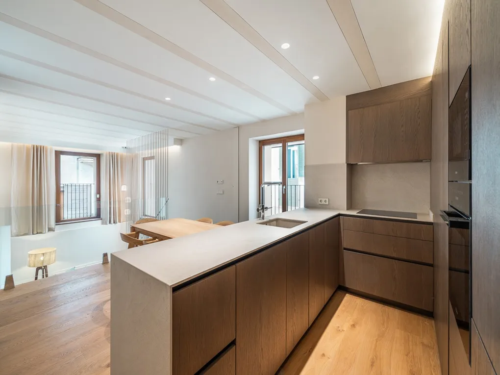 Moderne duplex i stueetagen i en renoveret herregård-8