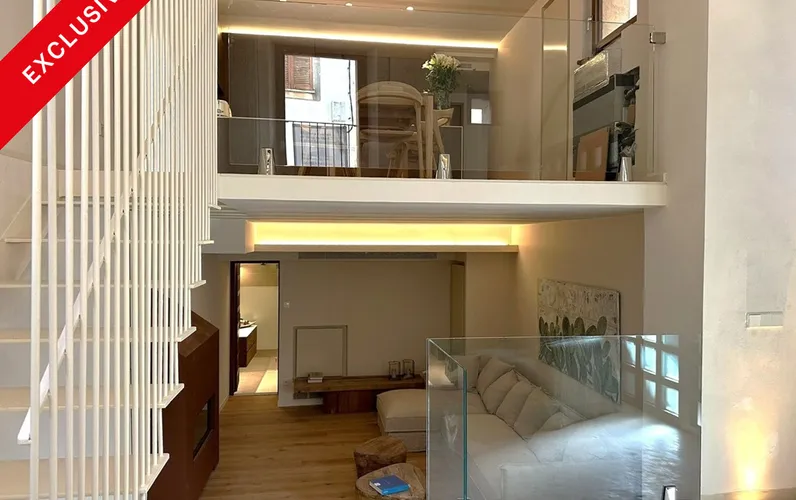 Appartement moderne en duplex au rez-de-chaussée dans une maison de maître rénovée