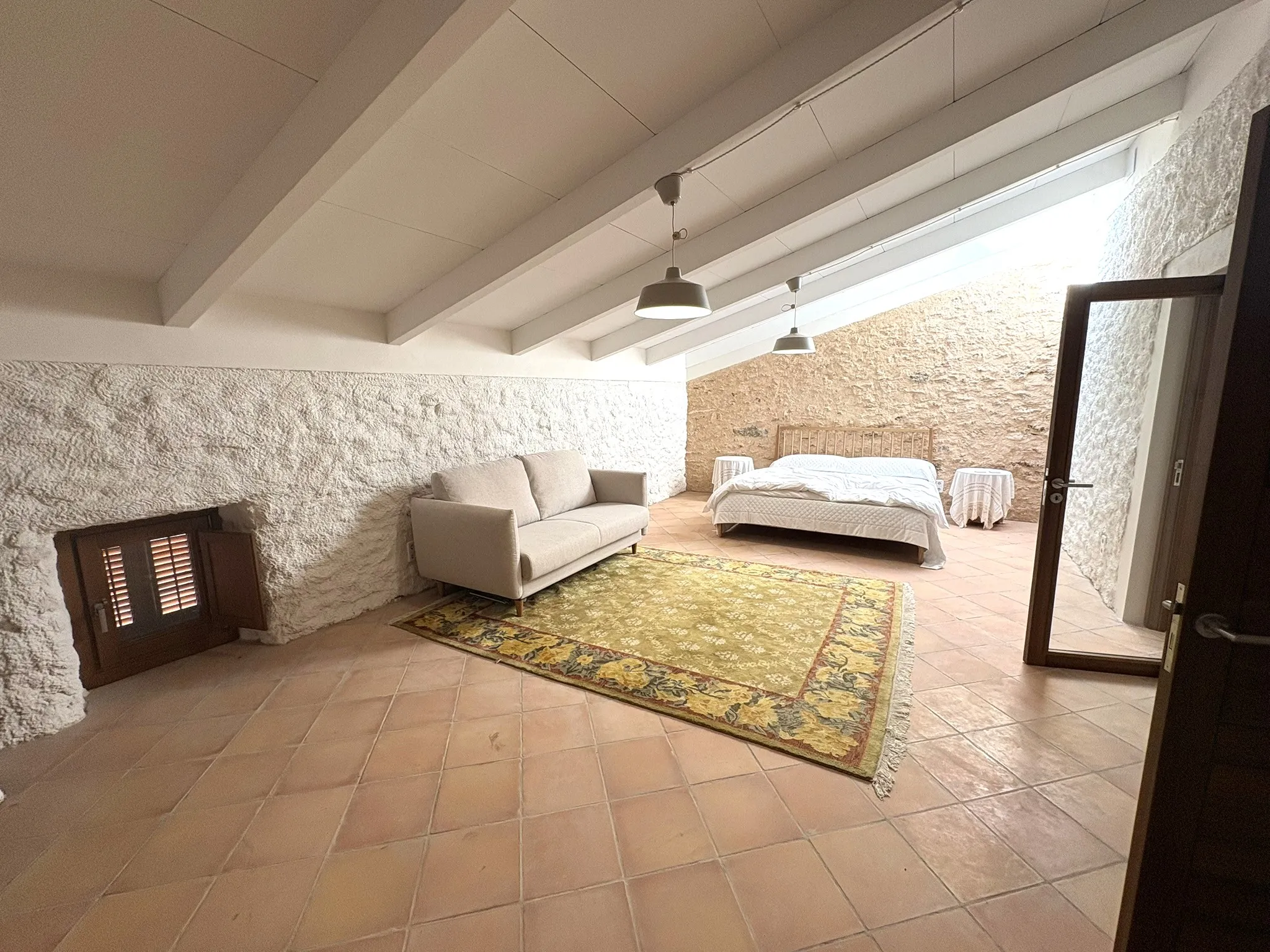 Very large renovated village house with parking and a small pool-13
