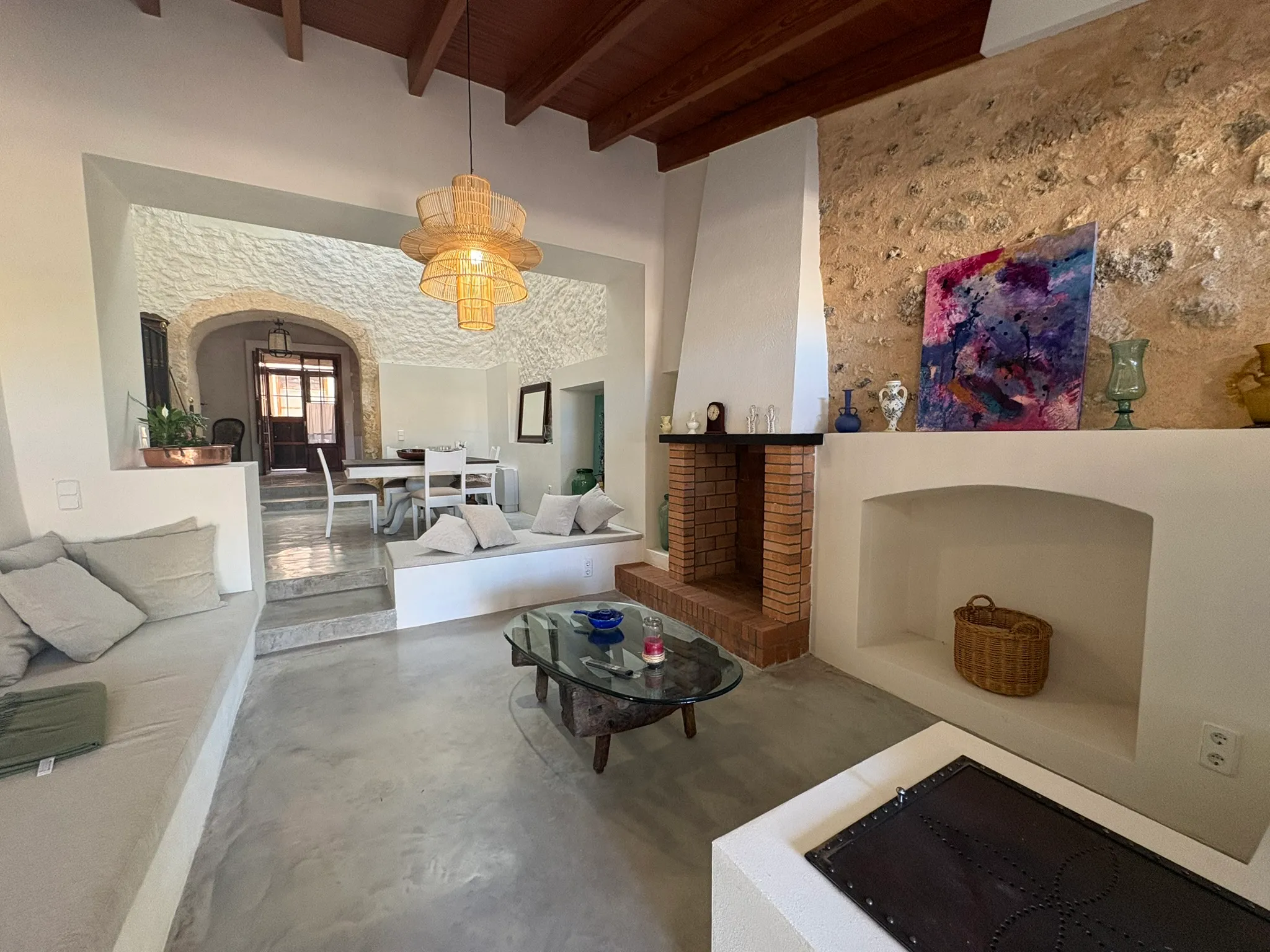 Very large renovated village house with parking and a small pool-5