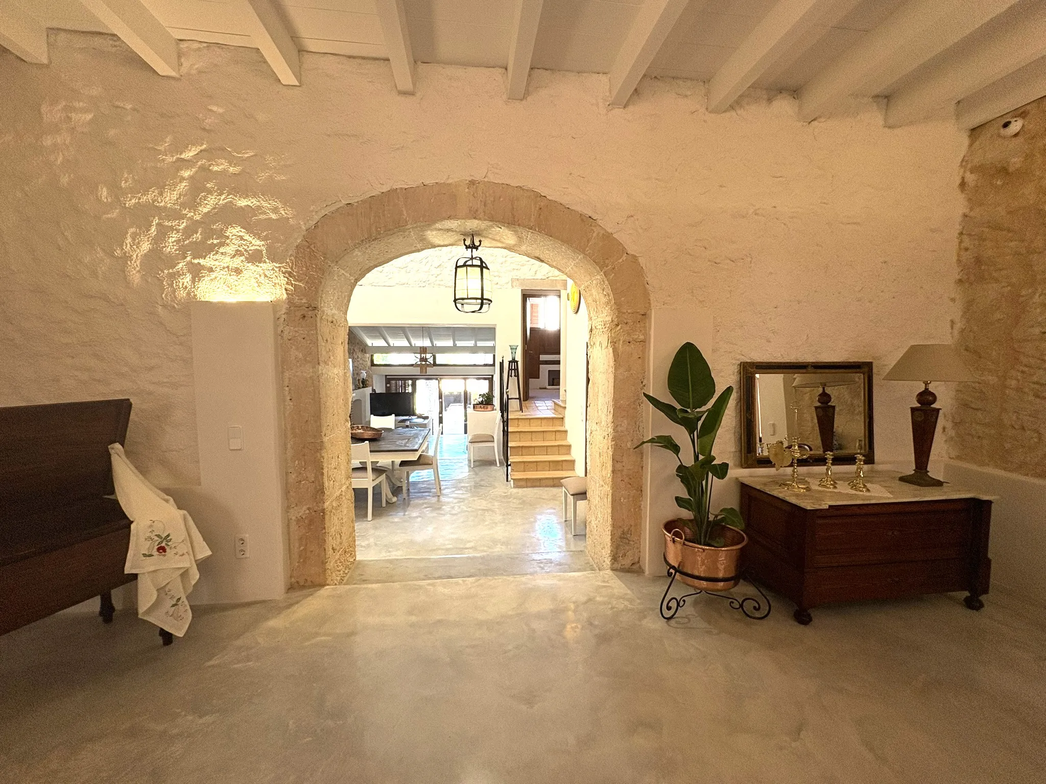 Very large renovated village house with parking and a small pool-3