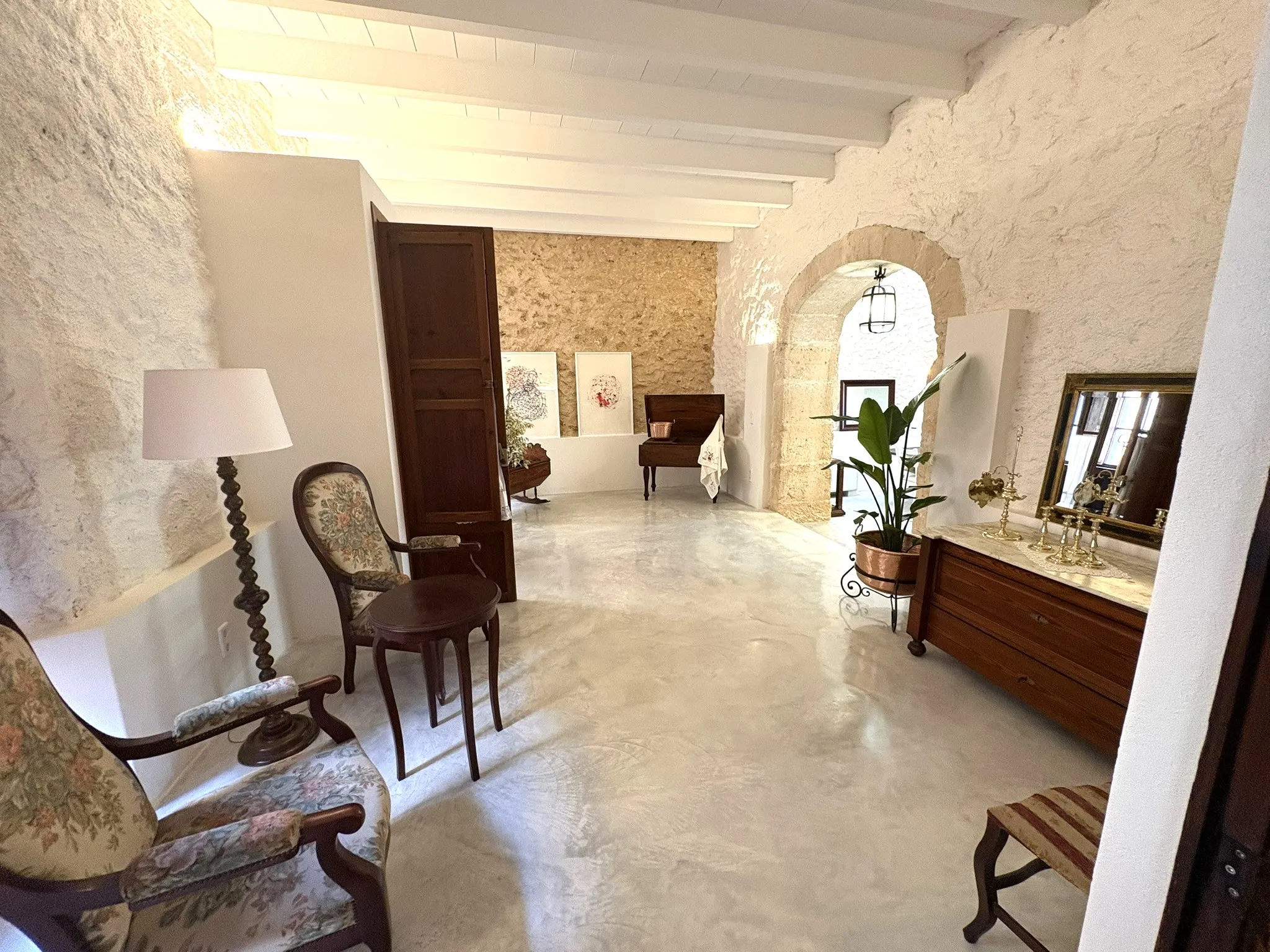 Very large renovated village house with parking and a small pool-4