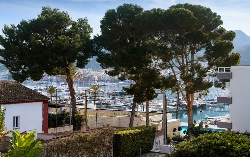Lys lejlighed med terrasser og udsigt over havnen