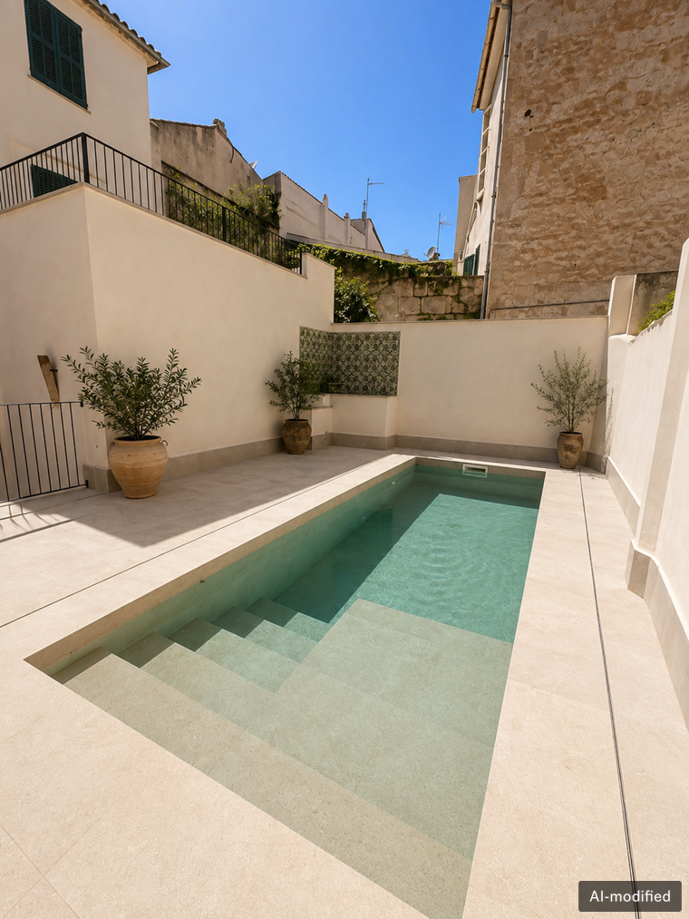 Stylish, newly renovated old-town apartment with private terraces and pool view in Calatrava-11