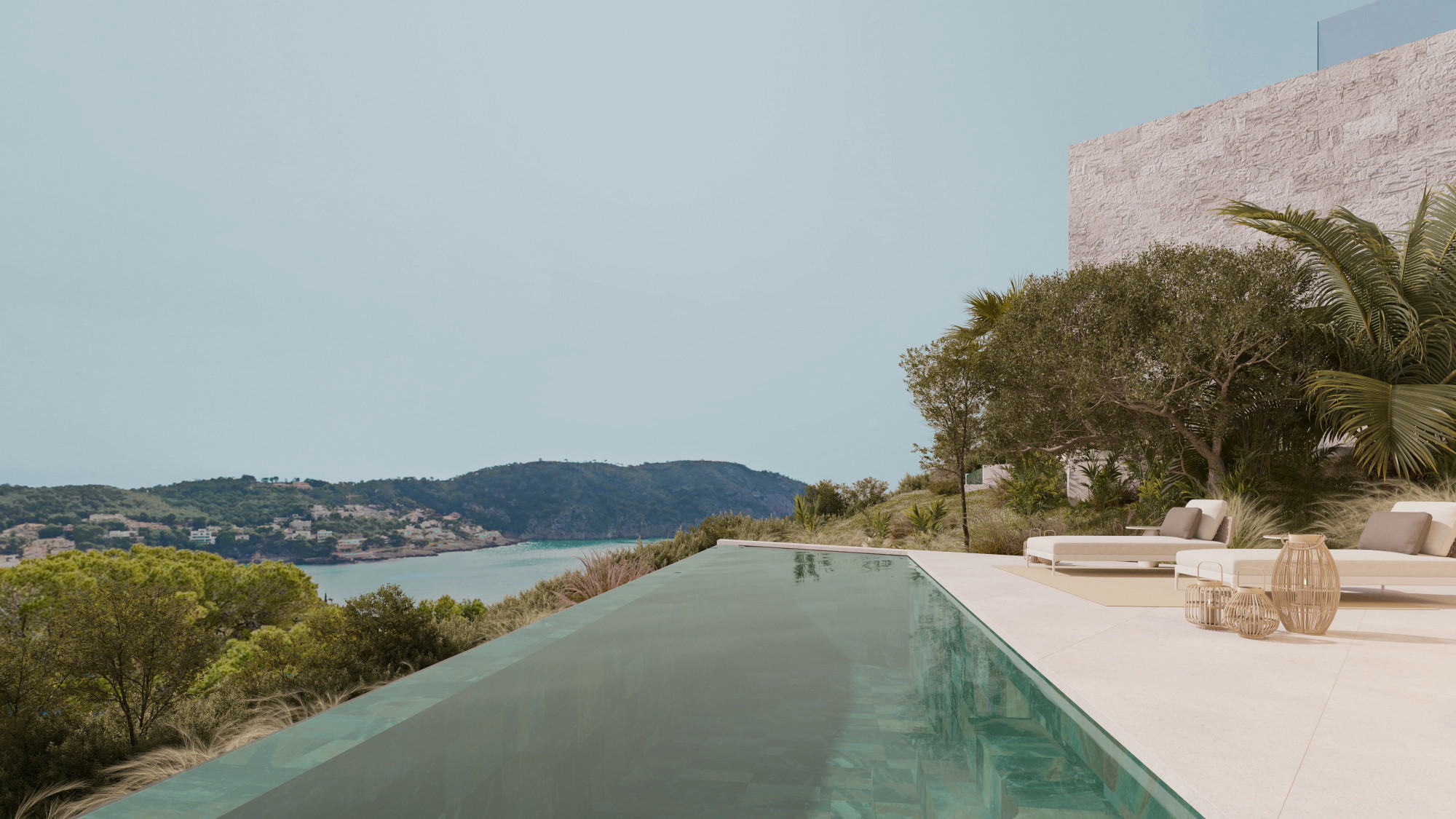 Villa di design con vista panoramica sulle montagne e privacy
