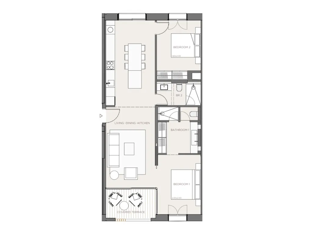 Exklusiv nybyggd lägenhet med mycket charm i hamnen i Palma-19