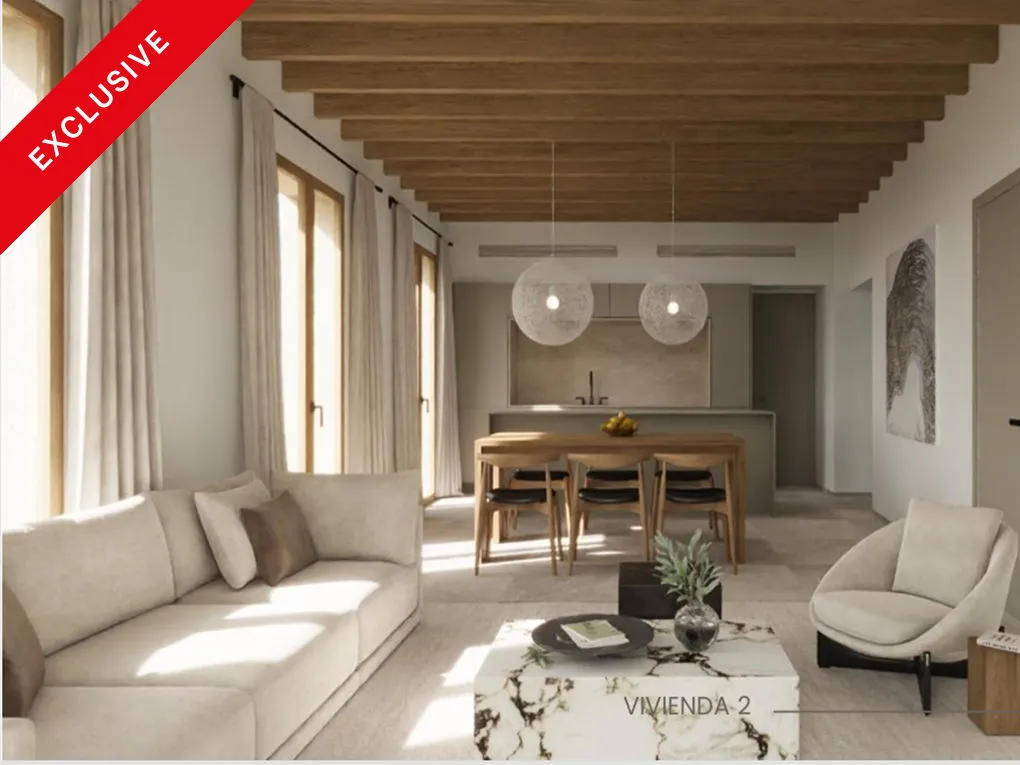 Apartament en edifici històric renovat amb balcó i terrazita-1