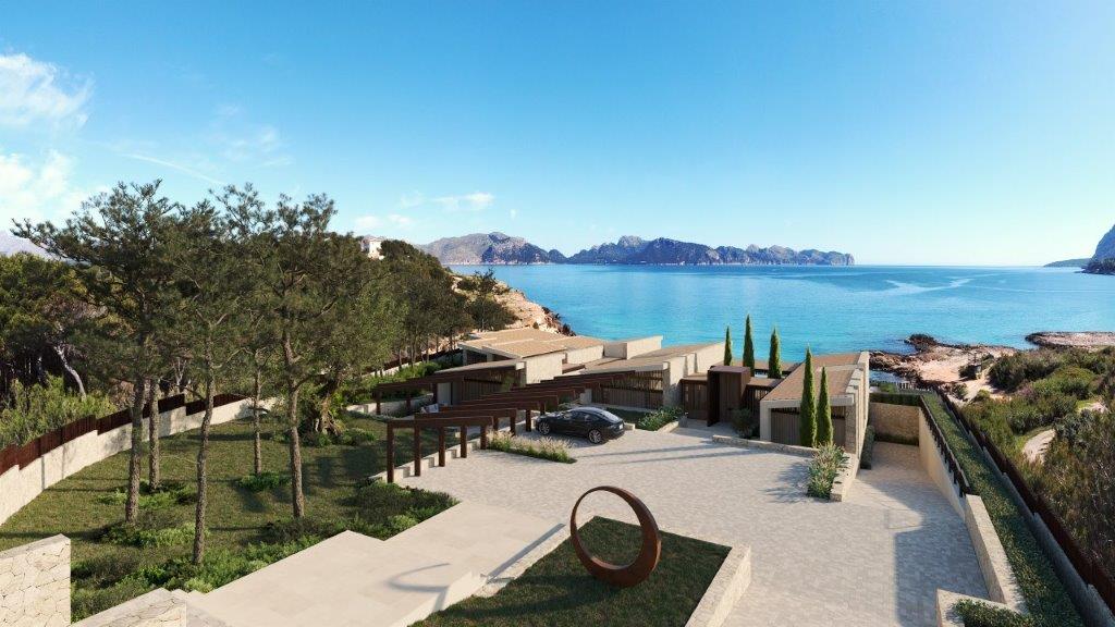 Exklusive Designervilla in privilegierter erster Meereslinie