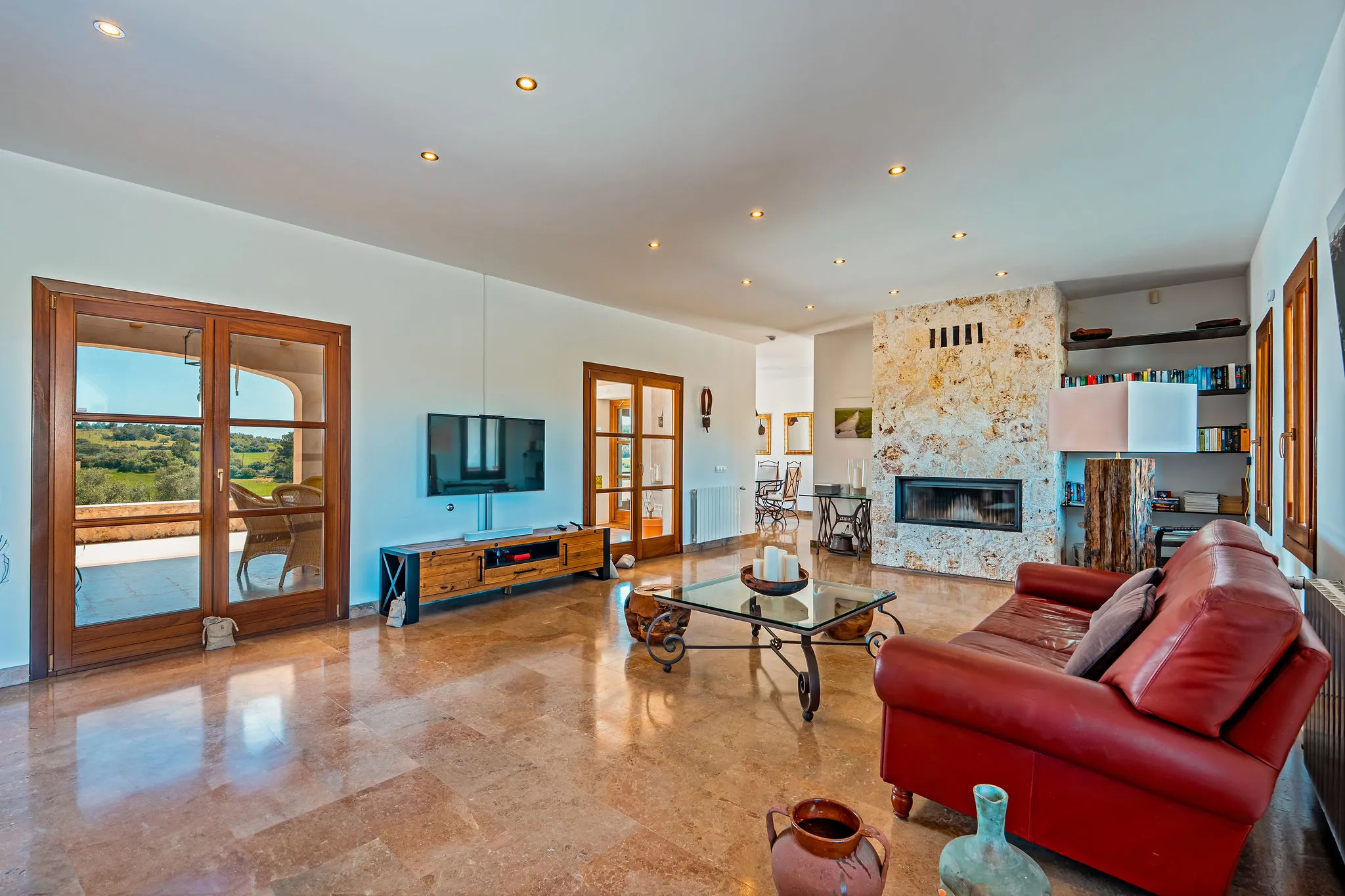 Natural stone finca with panoramic view and rental license-5