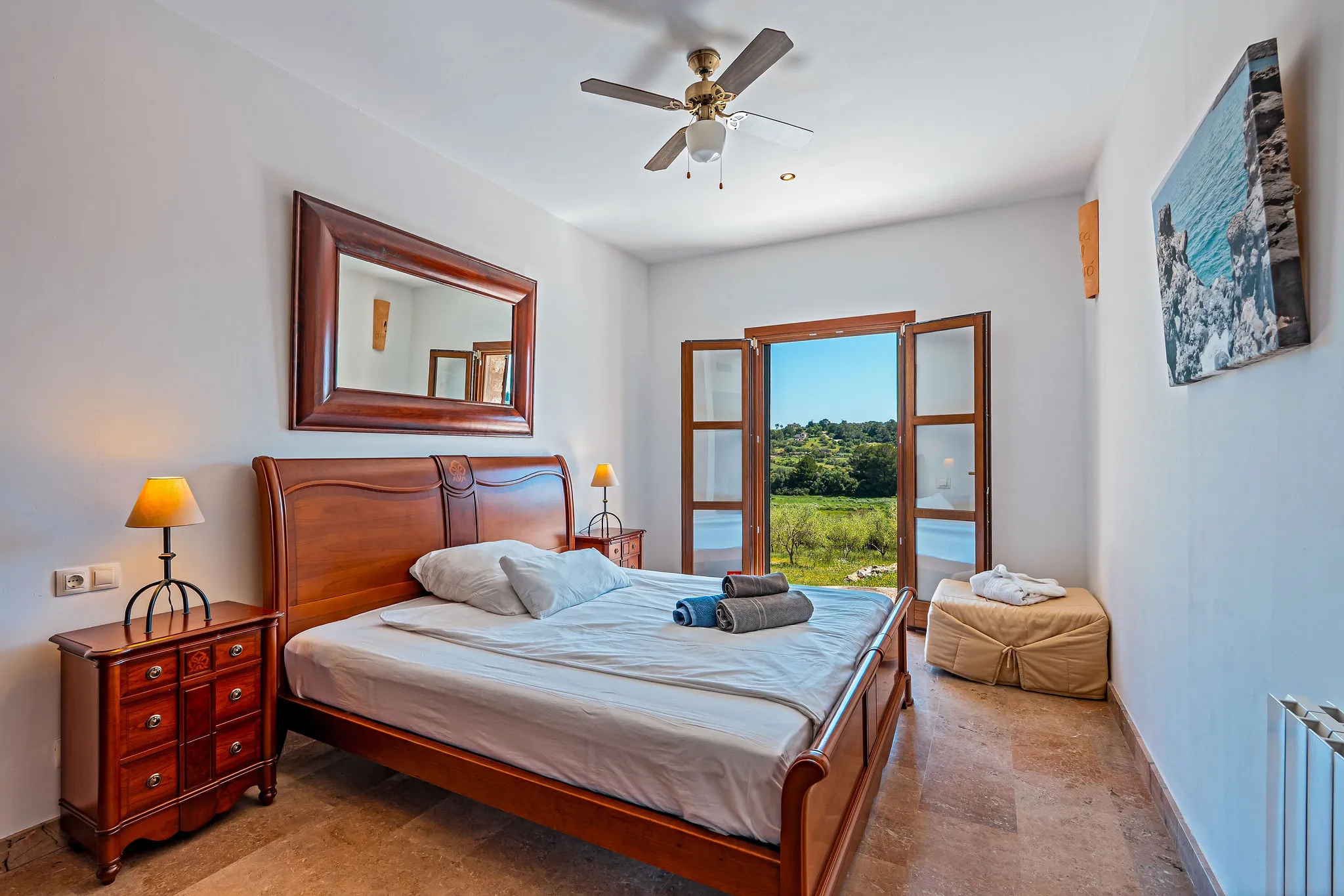 Natural stone finca with panoramic view and rental license-9