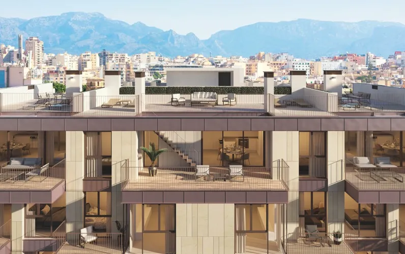 Hochwertiges Neubaupenthouse in Santa Catalina mit Blick auf das Schloss Bellver