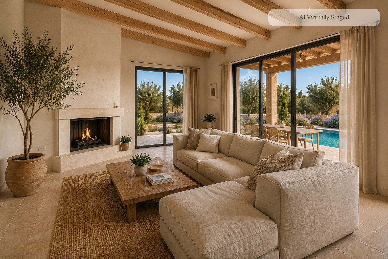 Mediterranean finca under construction with a large swimming pool, near Playa de Muro-2