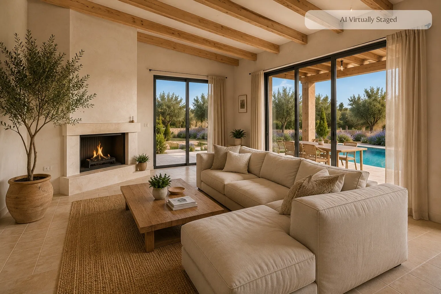 Mediterranean finca under construction with a large swimming pool, near Playa de Muro-2