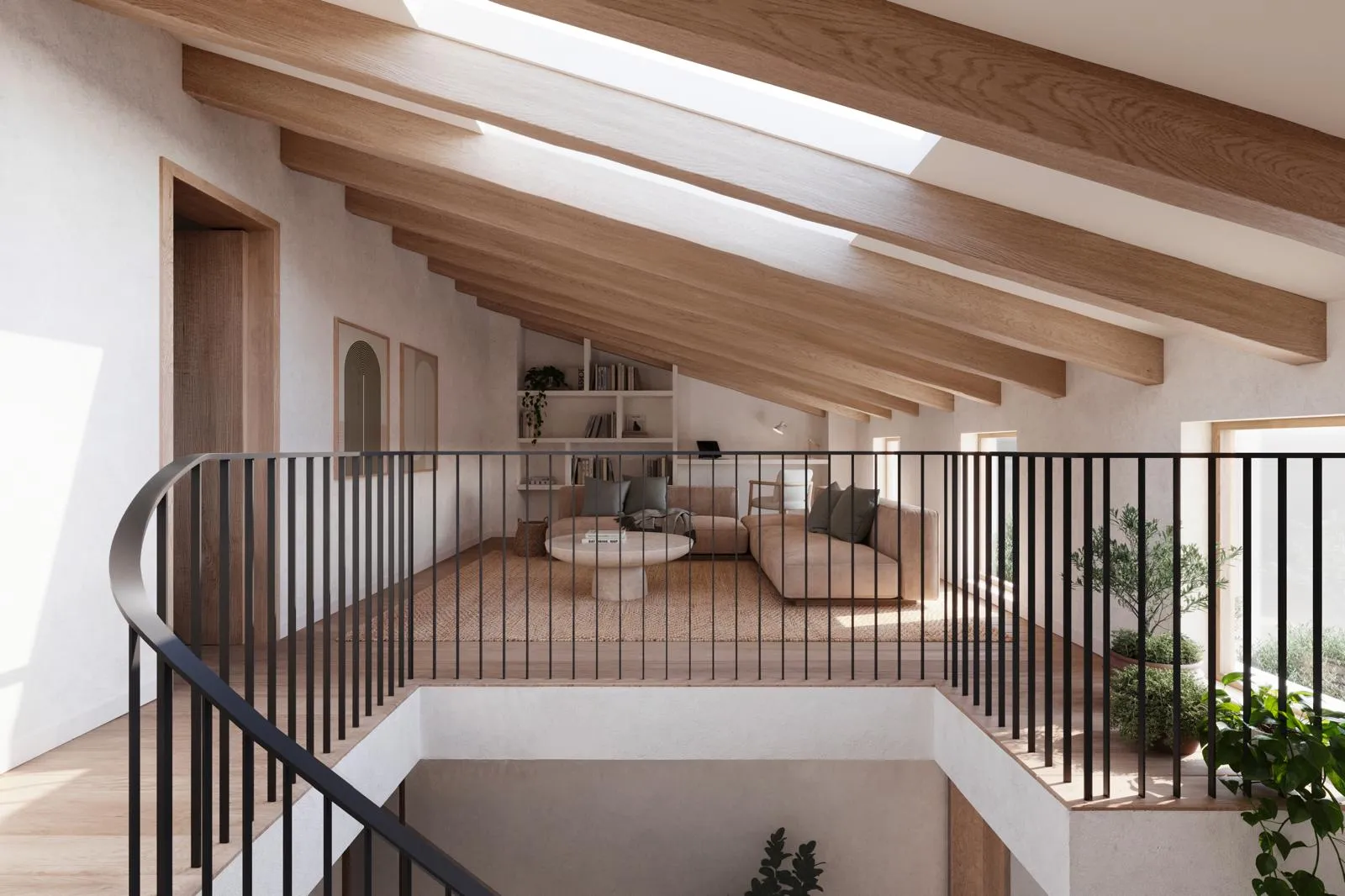 Casa adosada de diseño exclusivo con patio, piscina y licencia de obra en el corazón de Pollença-7