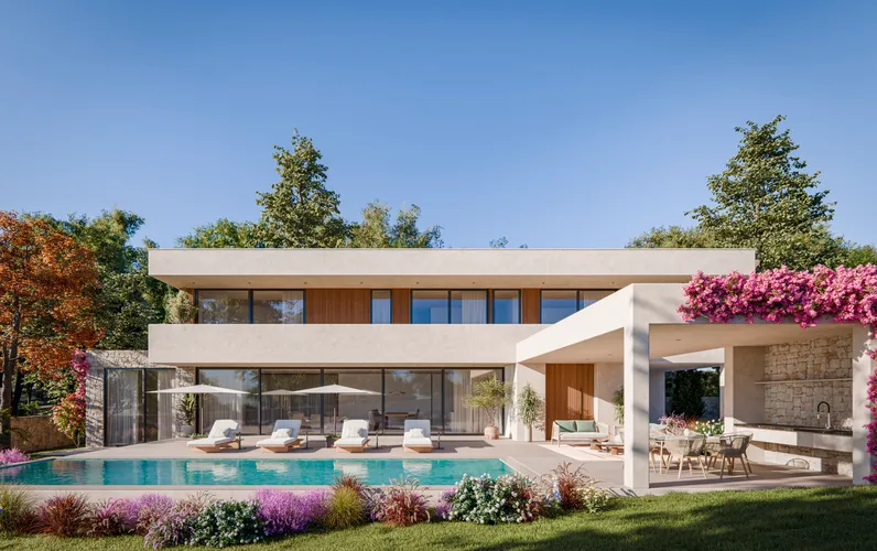 Smaakvolle nieuwbouwvilla in mediterrane stijl