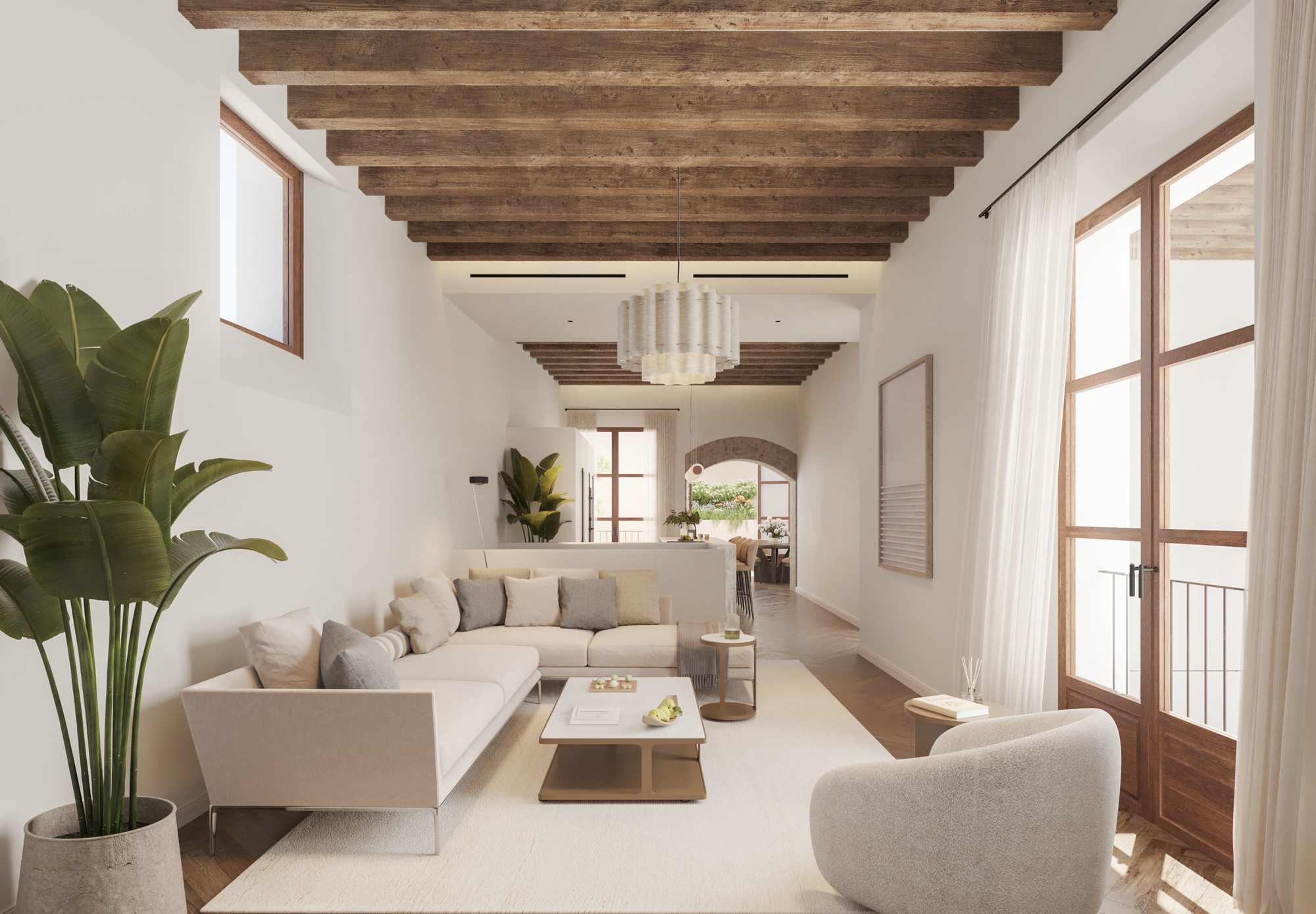 Palacio Can Granada: Un elegant pis en un palau rehabilitat