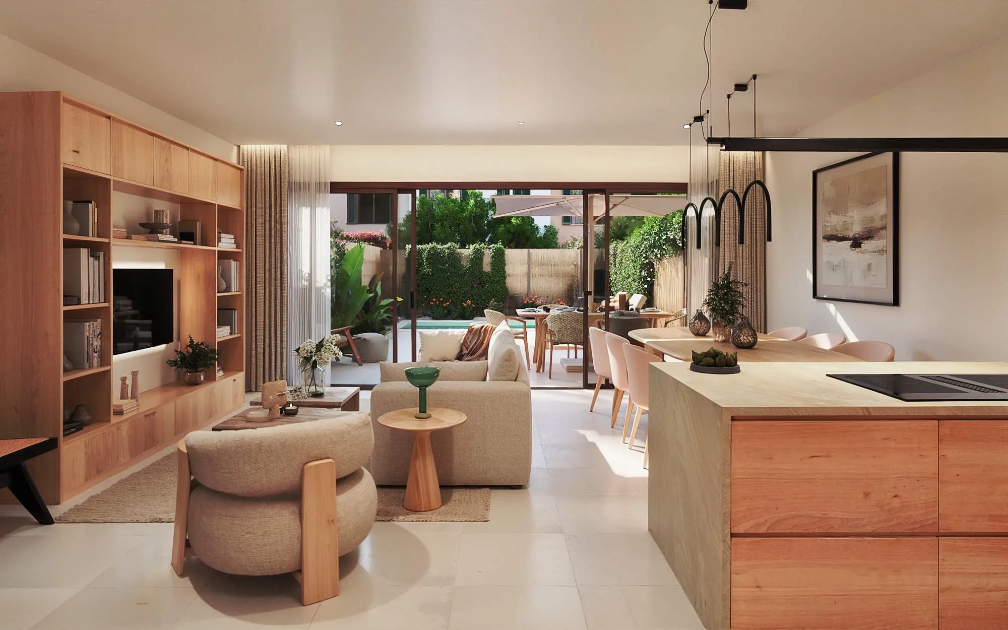 Эксклюзивный таунхаус в средиземноморском стиле с бассейном и гаражом-5