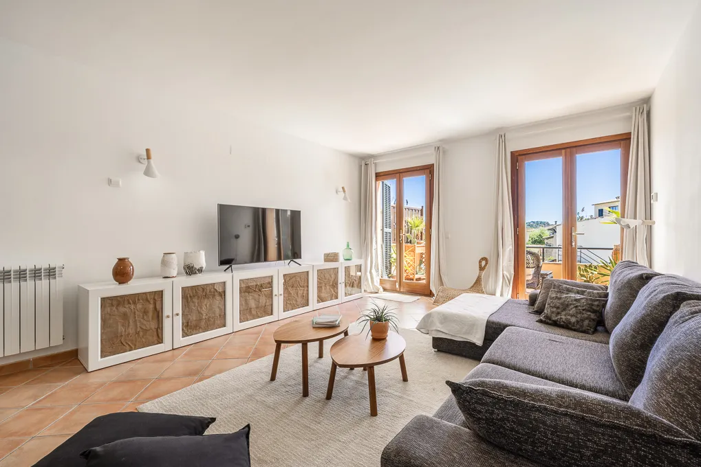 Casa de pueblo renovada con estilo, jardín, garaje y proyecto de piscina en Alaró-12