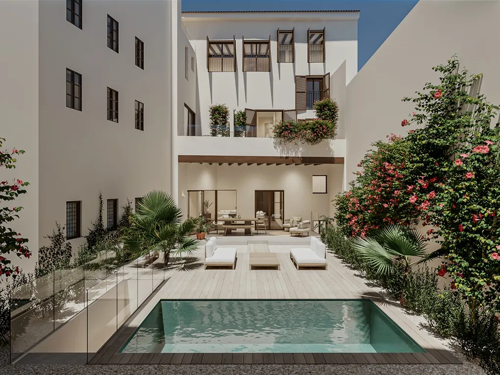 Duplex appartement met privétuin en zwembad-1